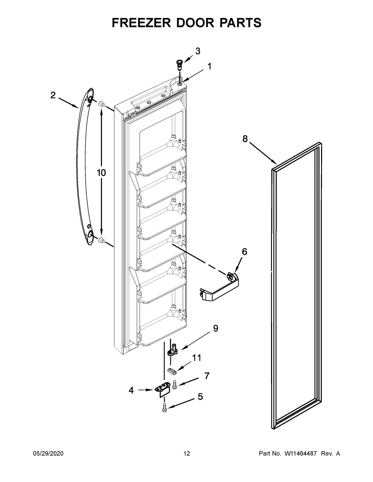 07 - FREEZER DOOR PARTS