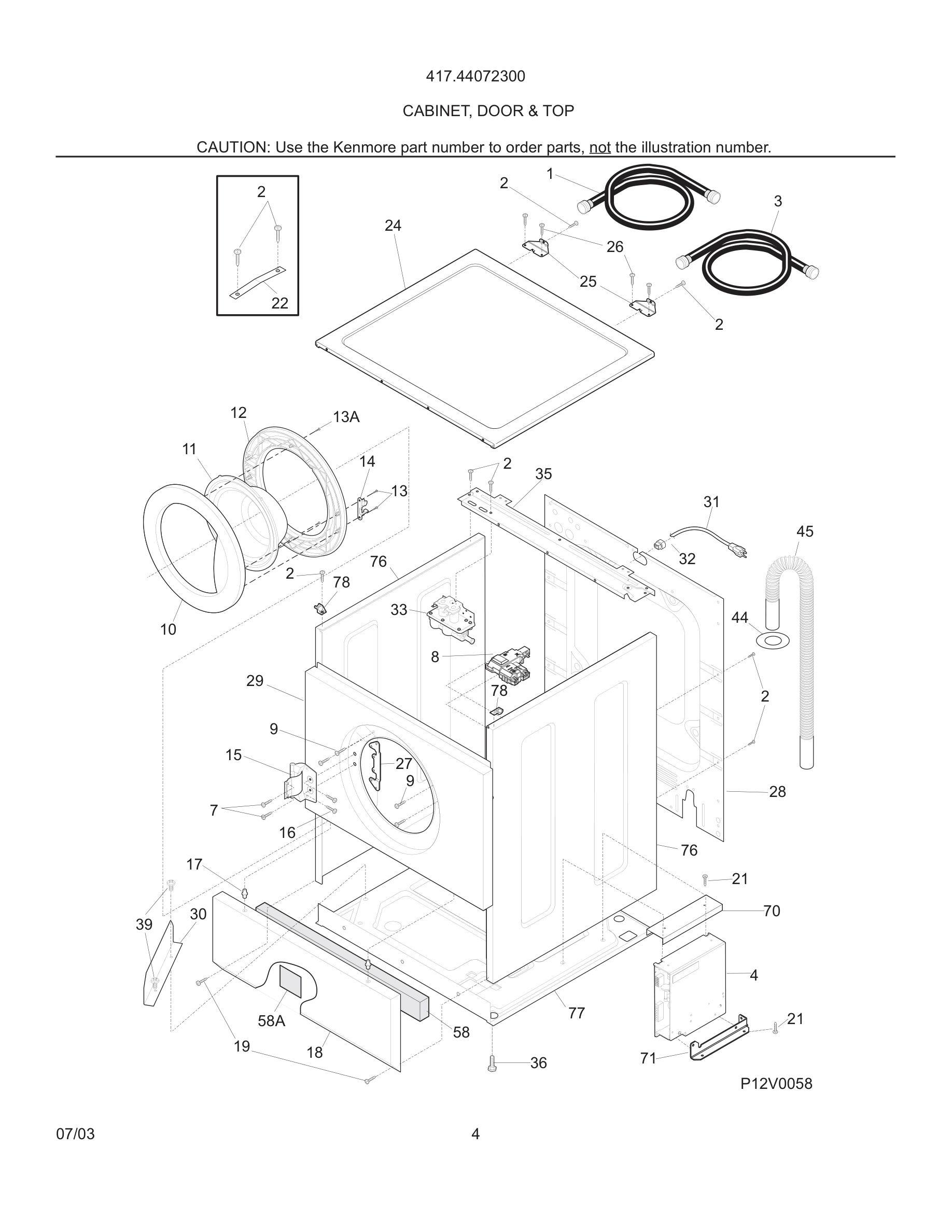 05 - CABINET, DOOR & TOP