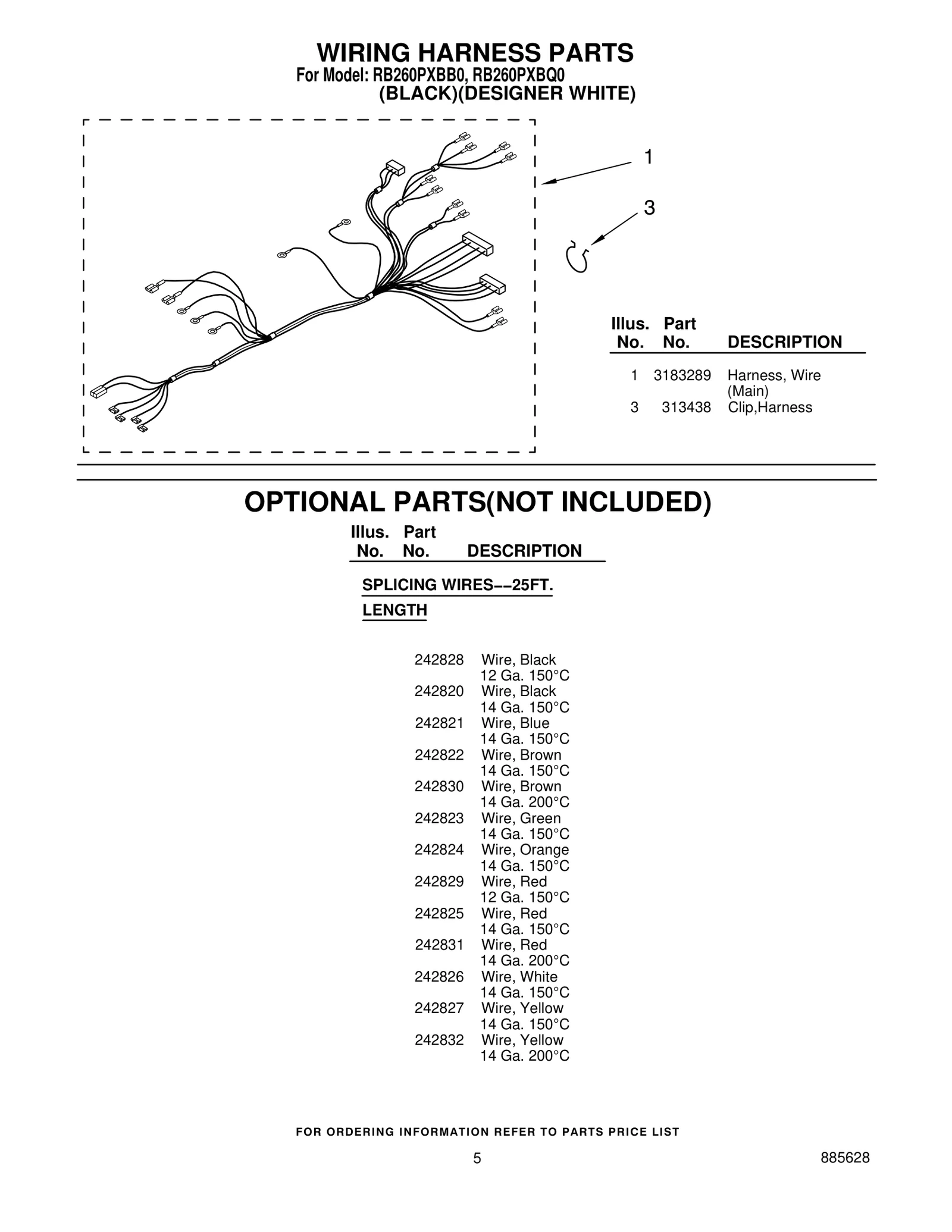 WIRING HARNESS PARTS