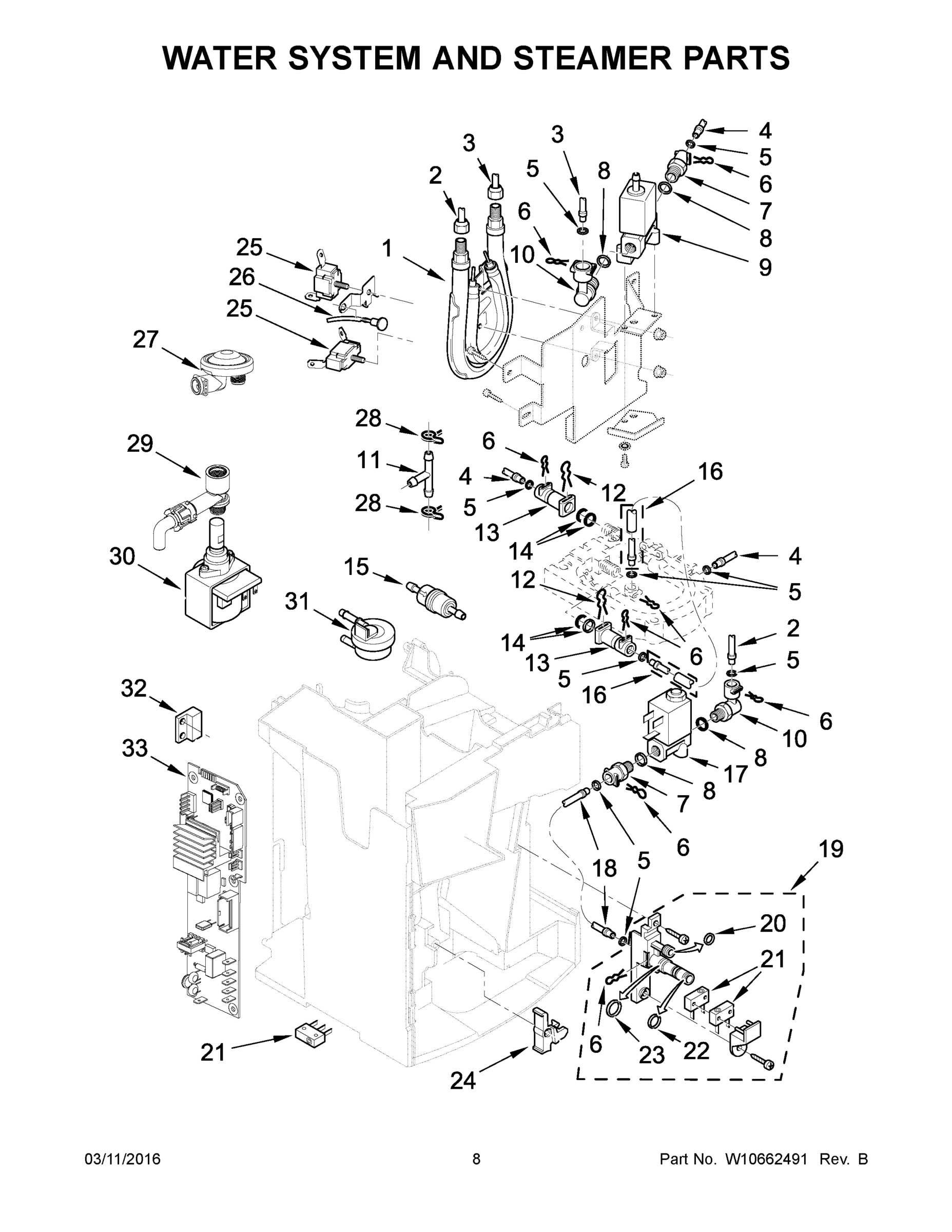 05 - WATER SYSTEM AND STEAMER PARTS