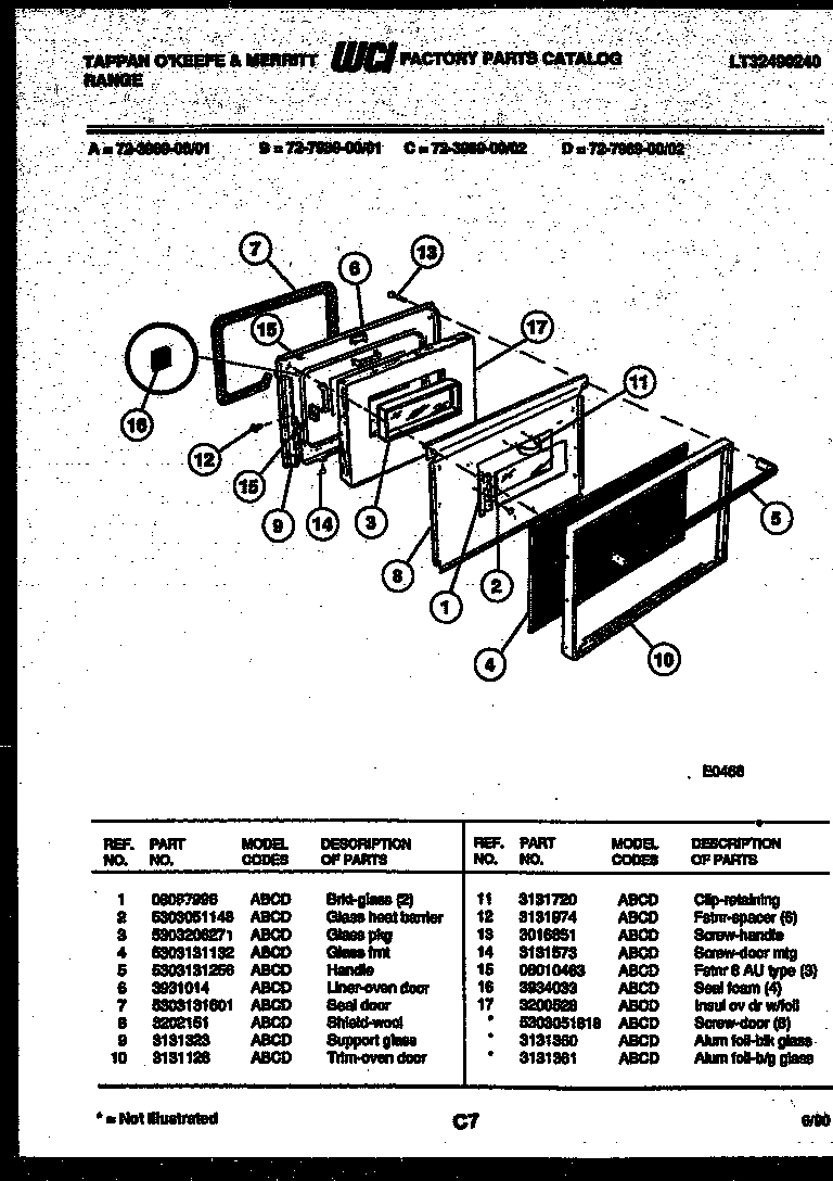 05 - LOWER OVEN DOOR PARTS
