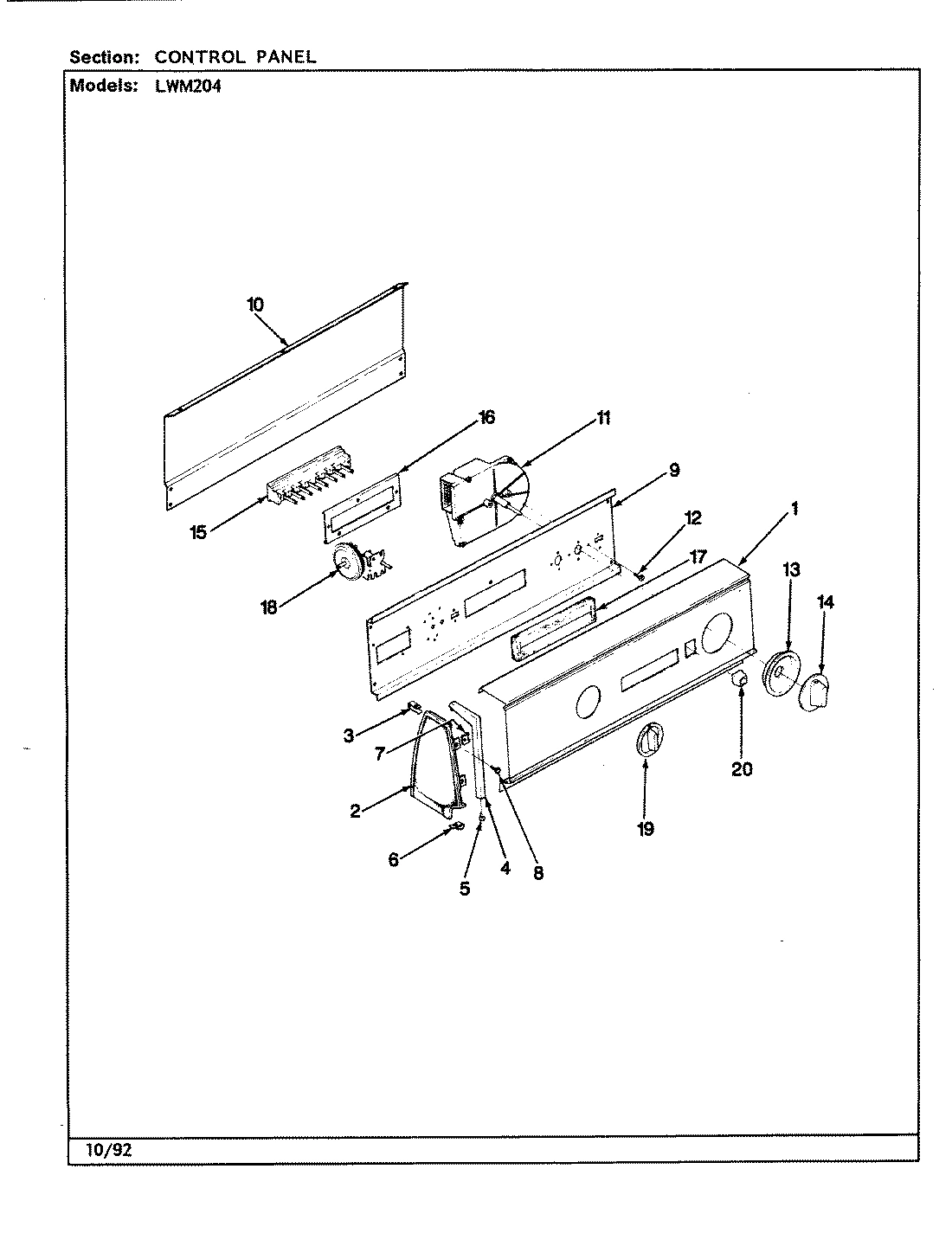 08 - CONTROL PANEL (REV. G-L)