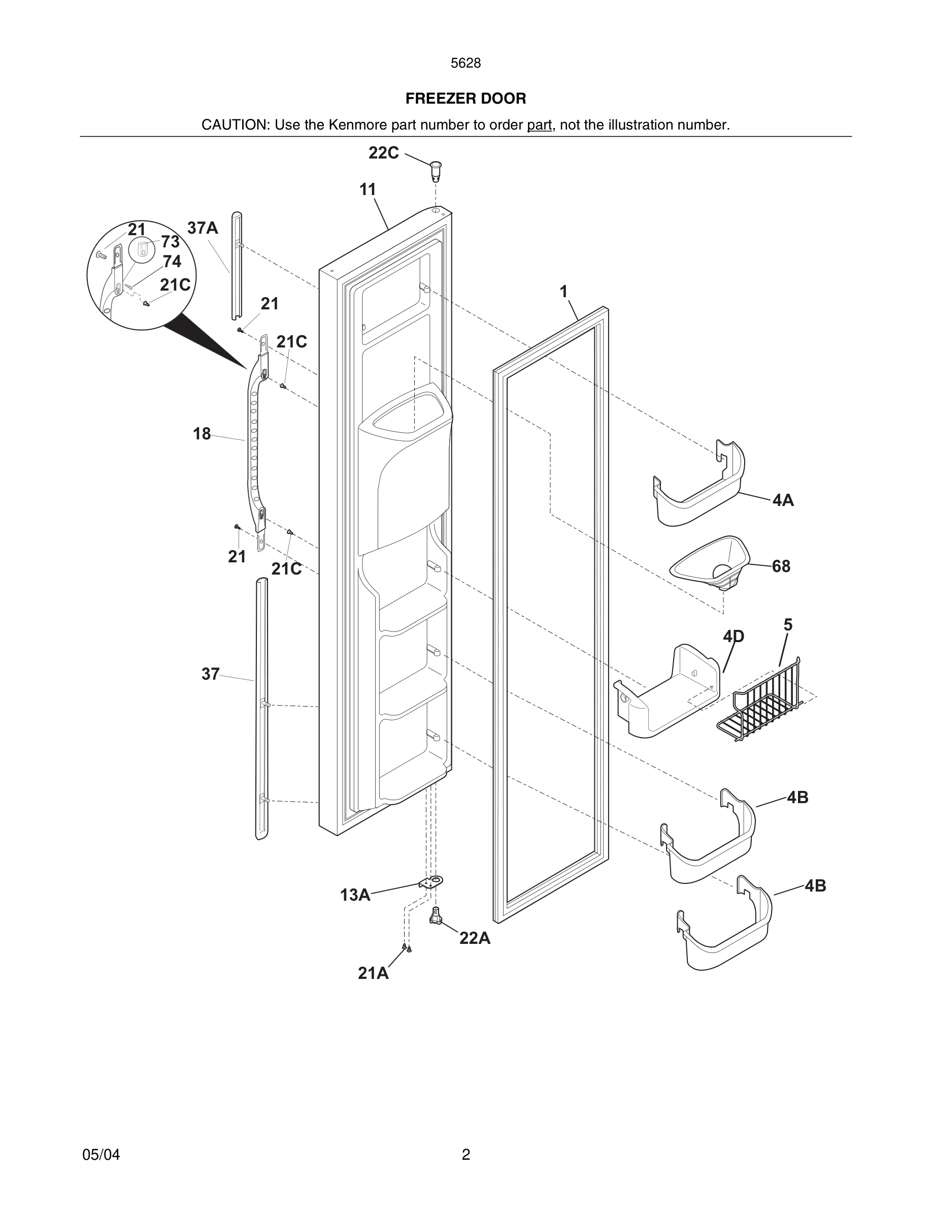 03 - FREEZER DOOR