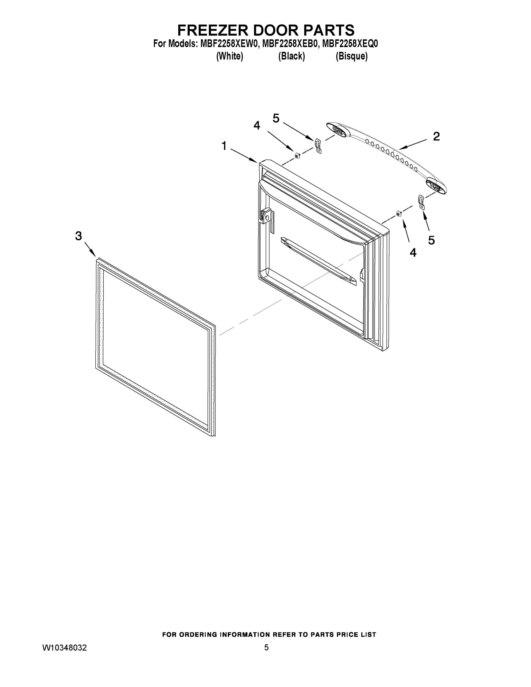03 - FREEZER DOOR PARTS
