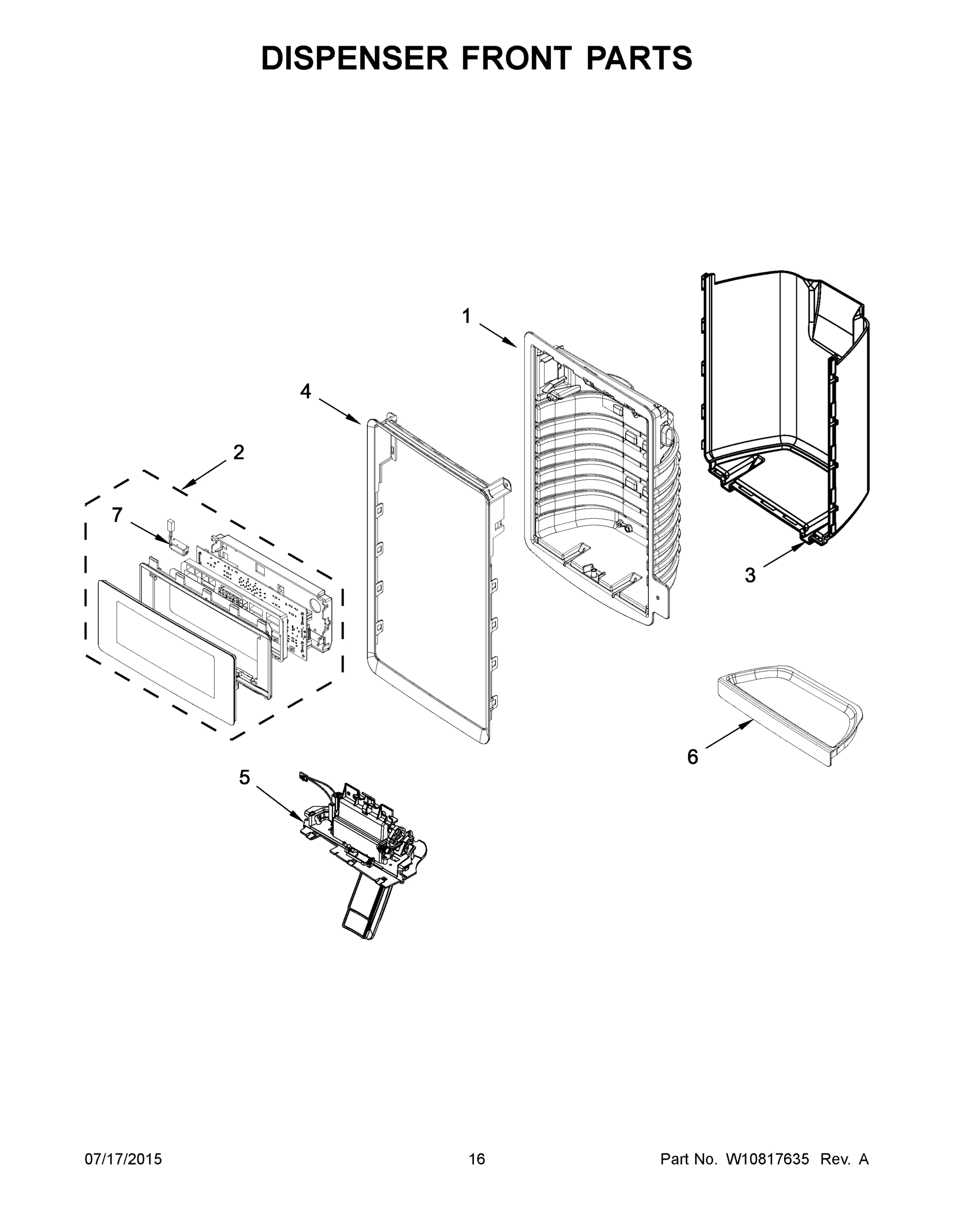 09 - DISPENSER FRONT PARTS