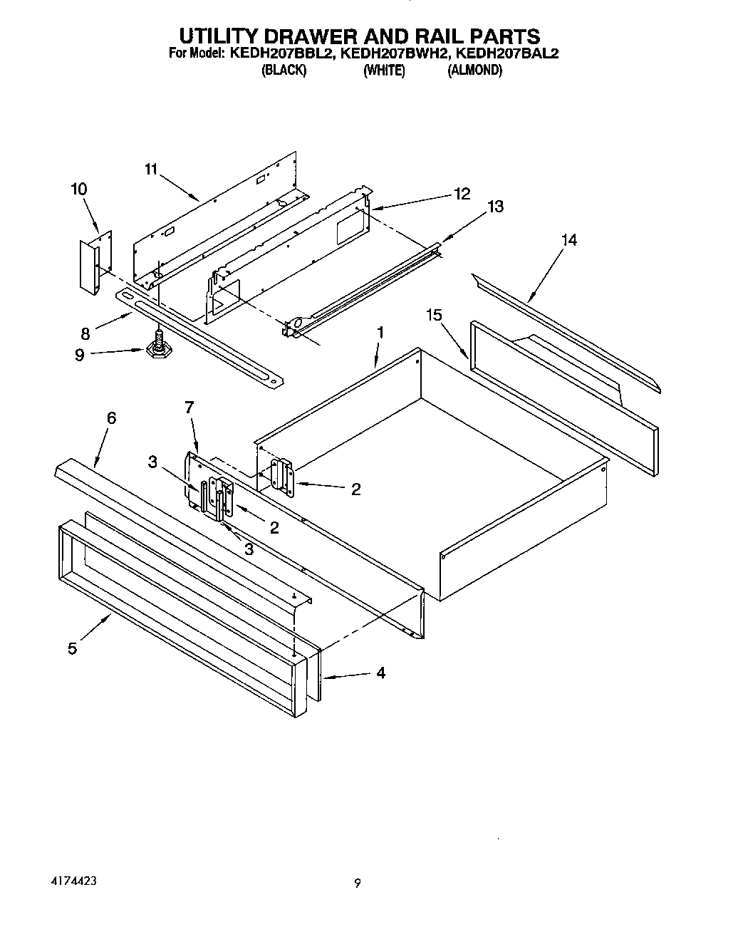 07 - UTILITY DRAWER AND RAIL