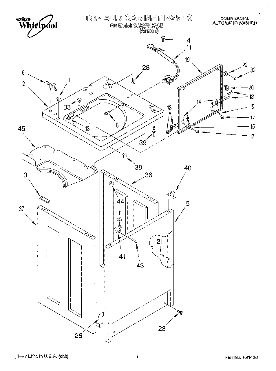 01 - TOP AND CABINET