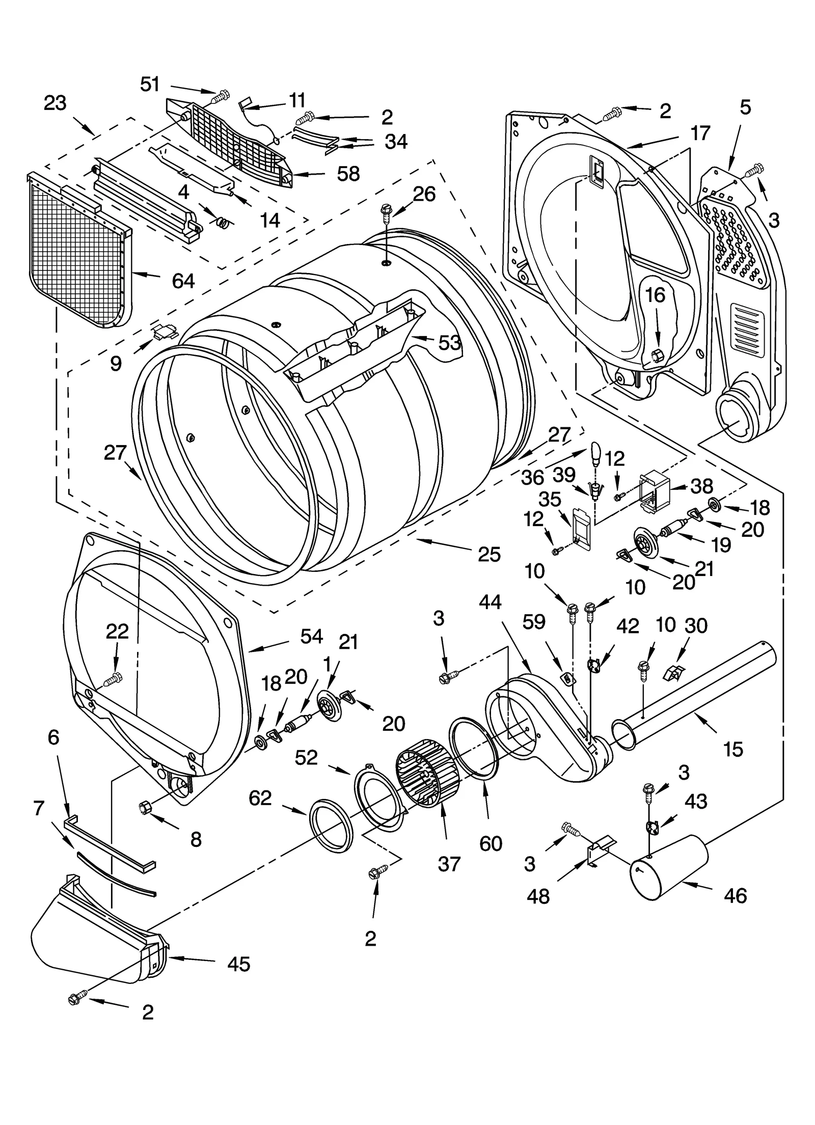 BULKHEAD PARTS AND OPTIONAL PARTS (NOT INCLUDED)