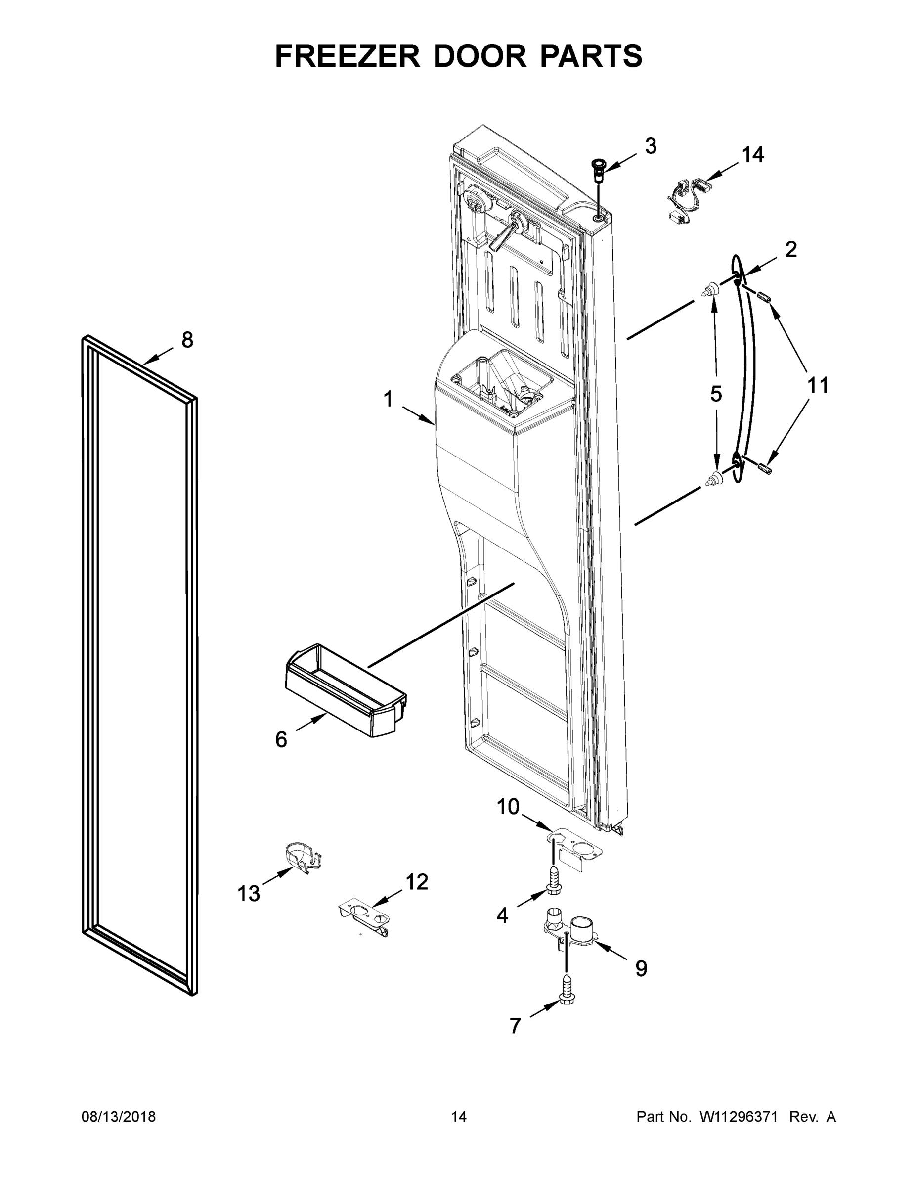 08 - FREEZER DOOR PARTS