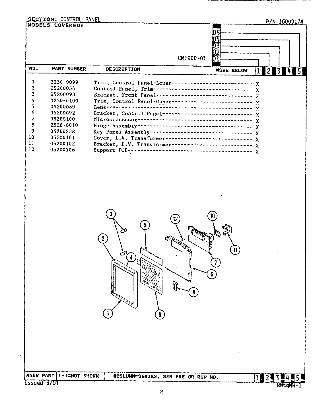 04 - CONTROL PANEL (CME900-01)