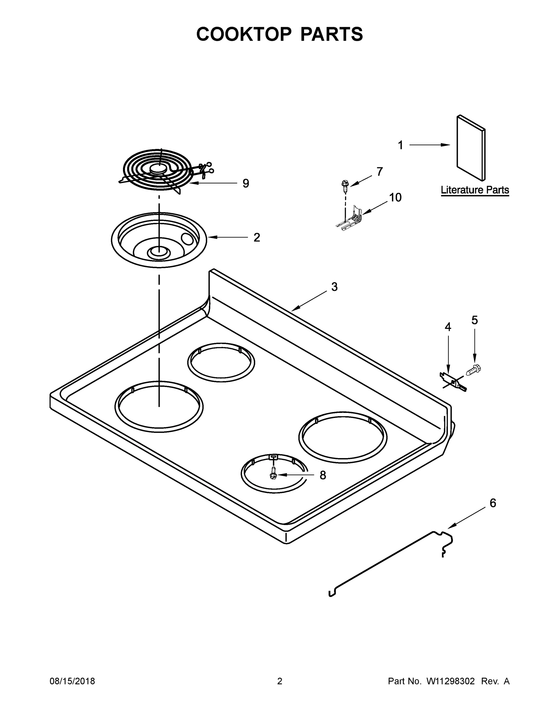 02 - COOKTOP PARTS