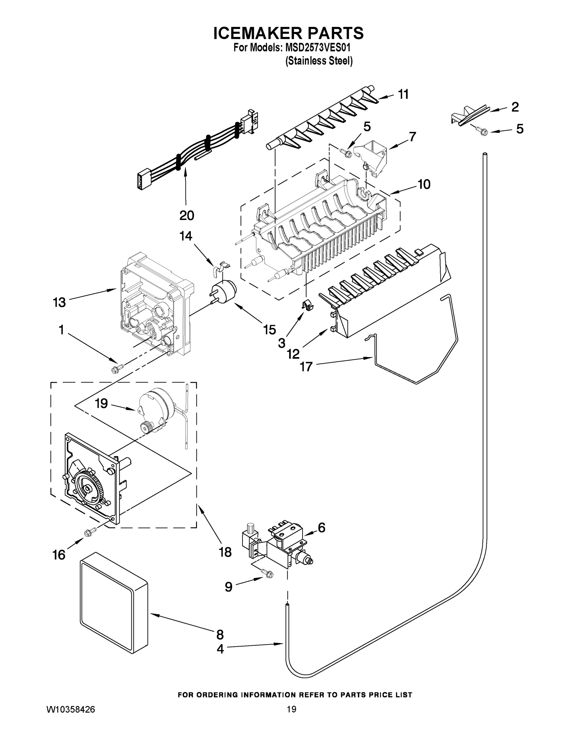 12 - ICEMAKER PARTS