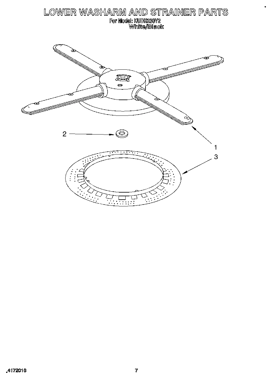 05 - LOWER WASHARM AND STRAINER