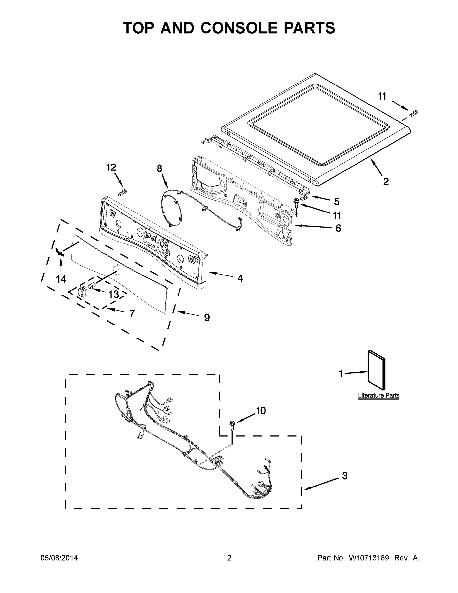 02 - TOP AND CONSOLE PARTS