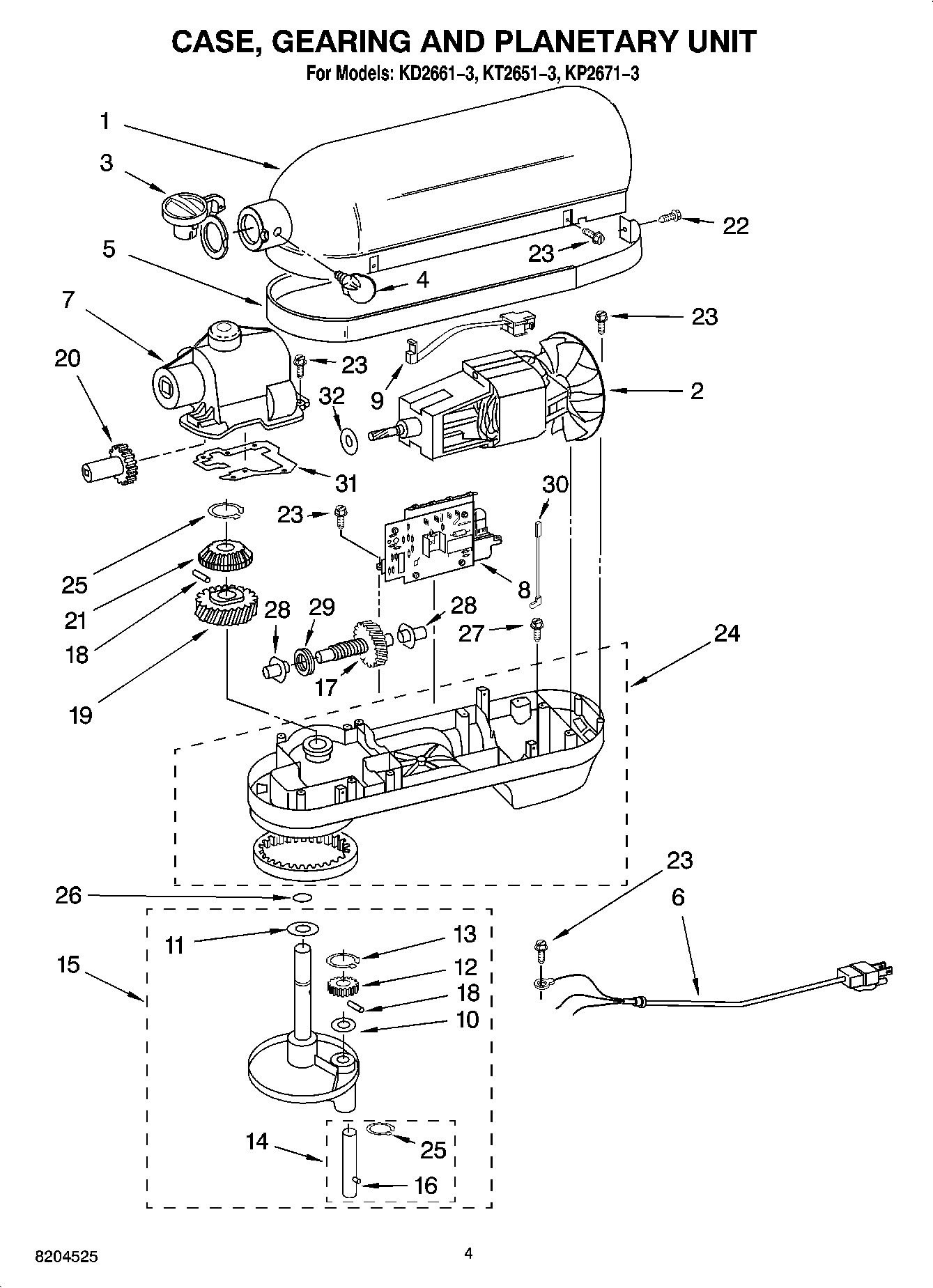 02 - CASE, GEARING AND PLANETARY UNIT