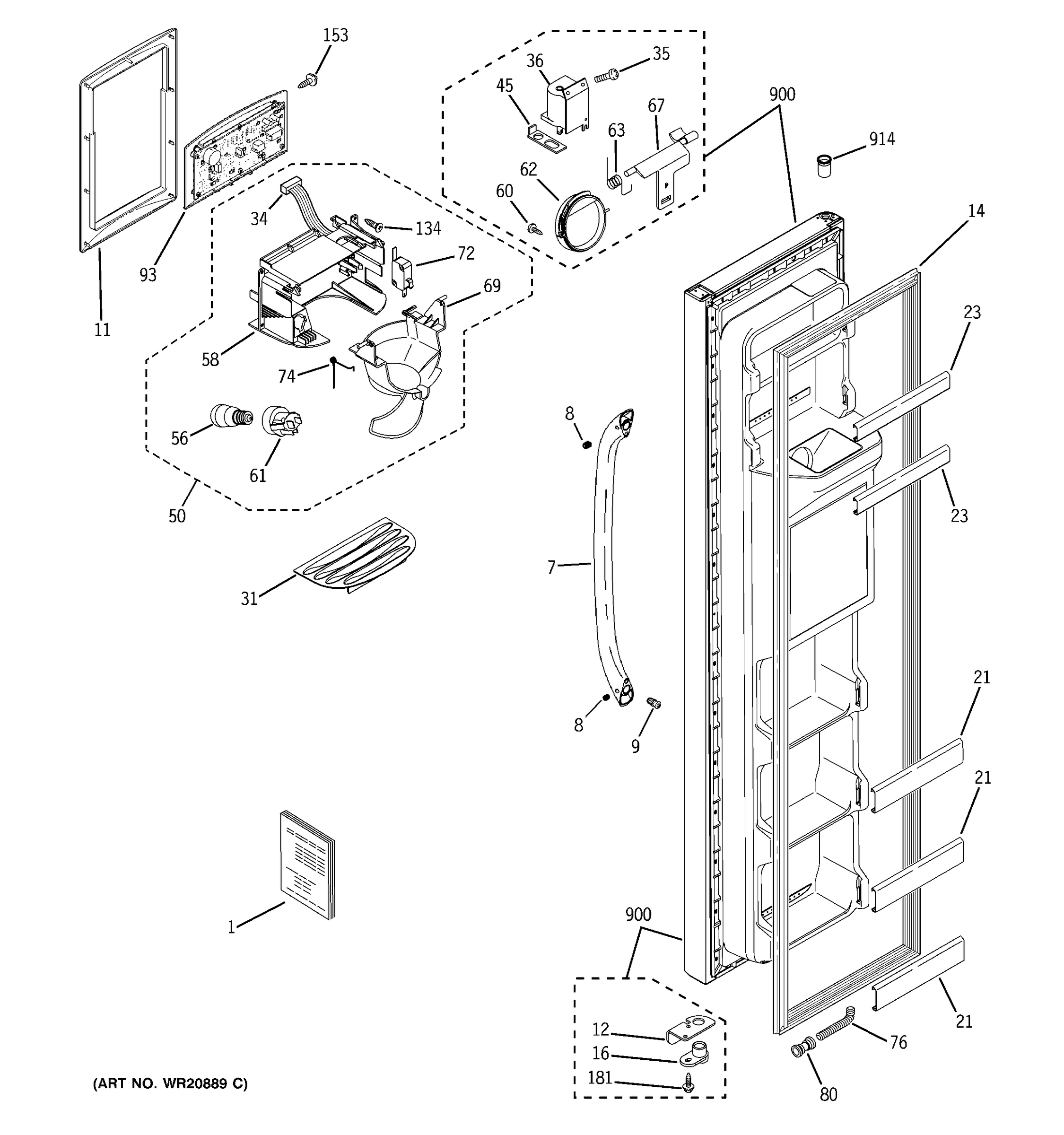 FREEZER DOOR