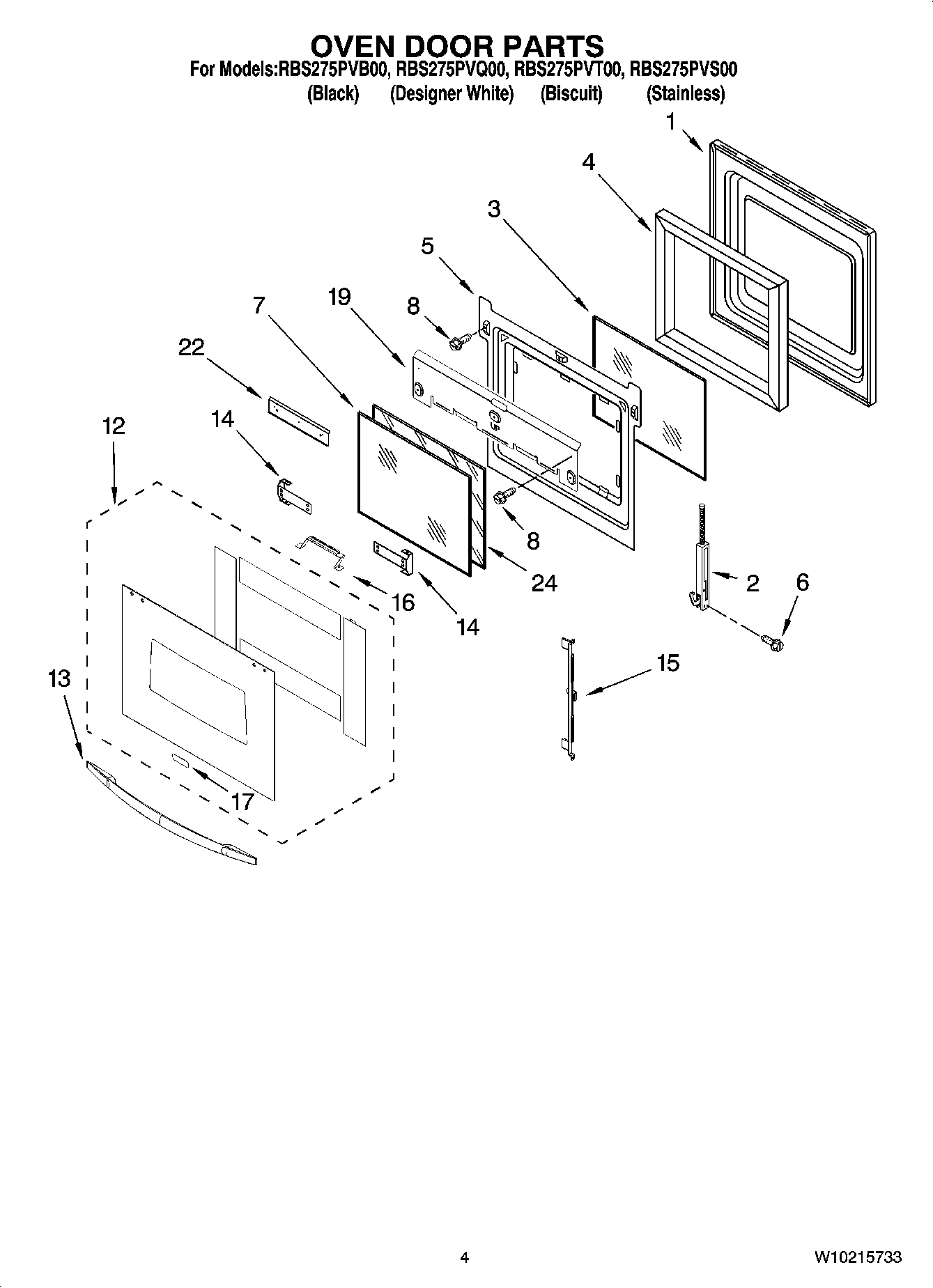 03 - OVEN DOOR PARTS