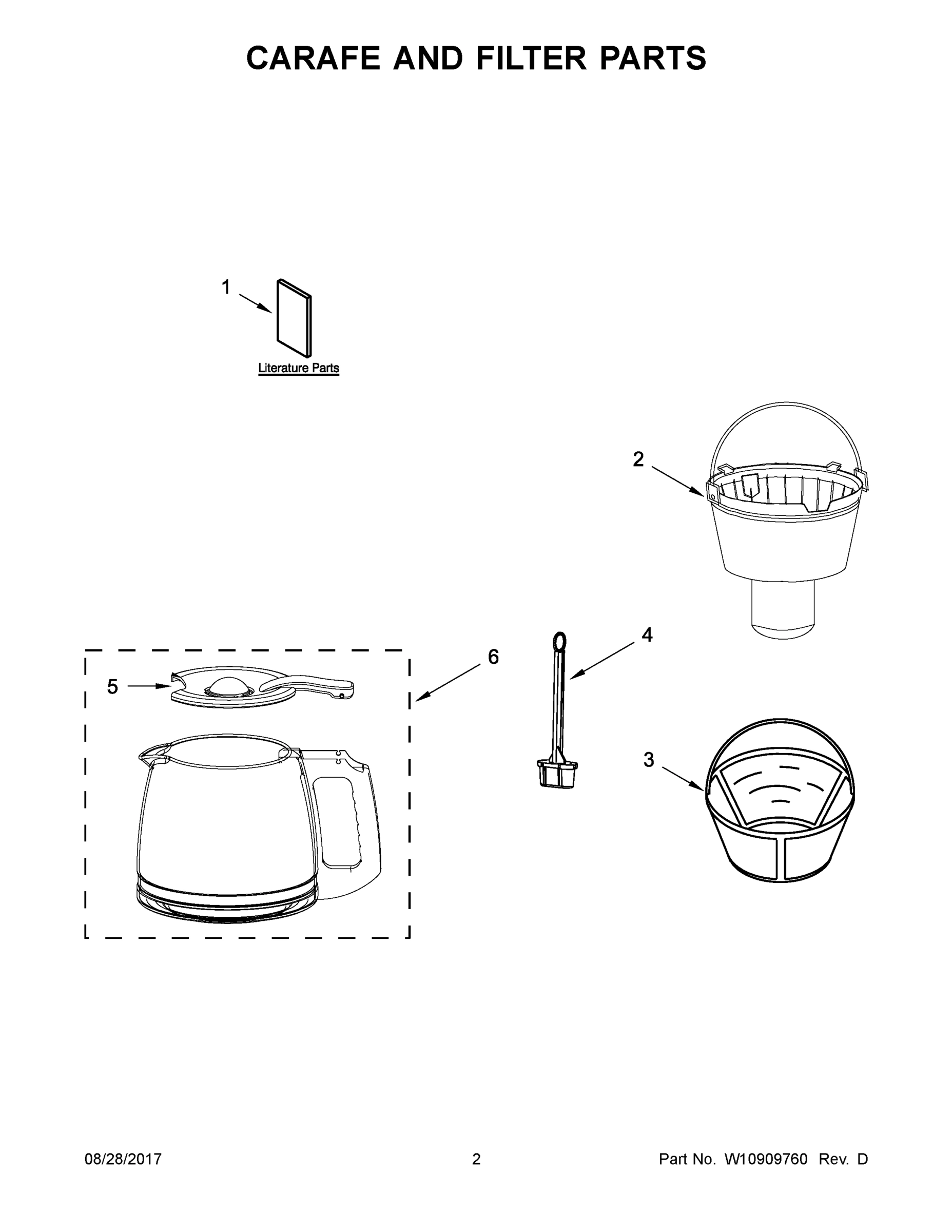02 - CARAFE AND FILTER PARTS