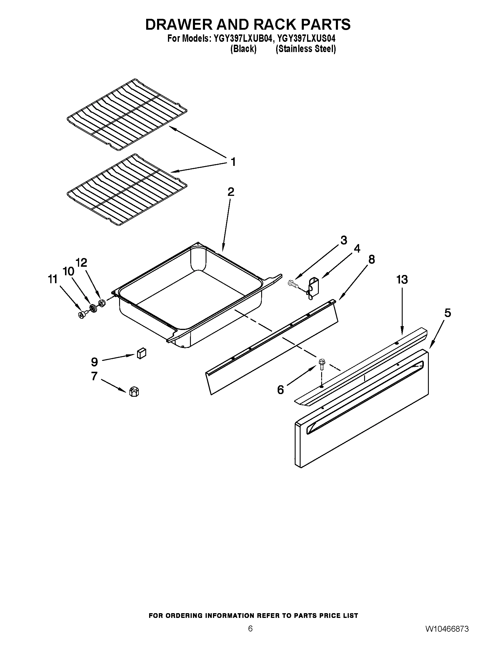 05 - DRAWER AND RACK PARTS