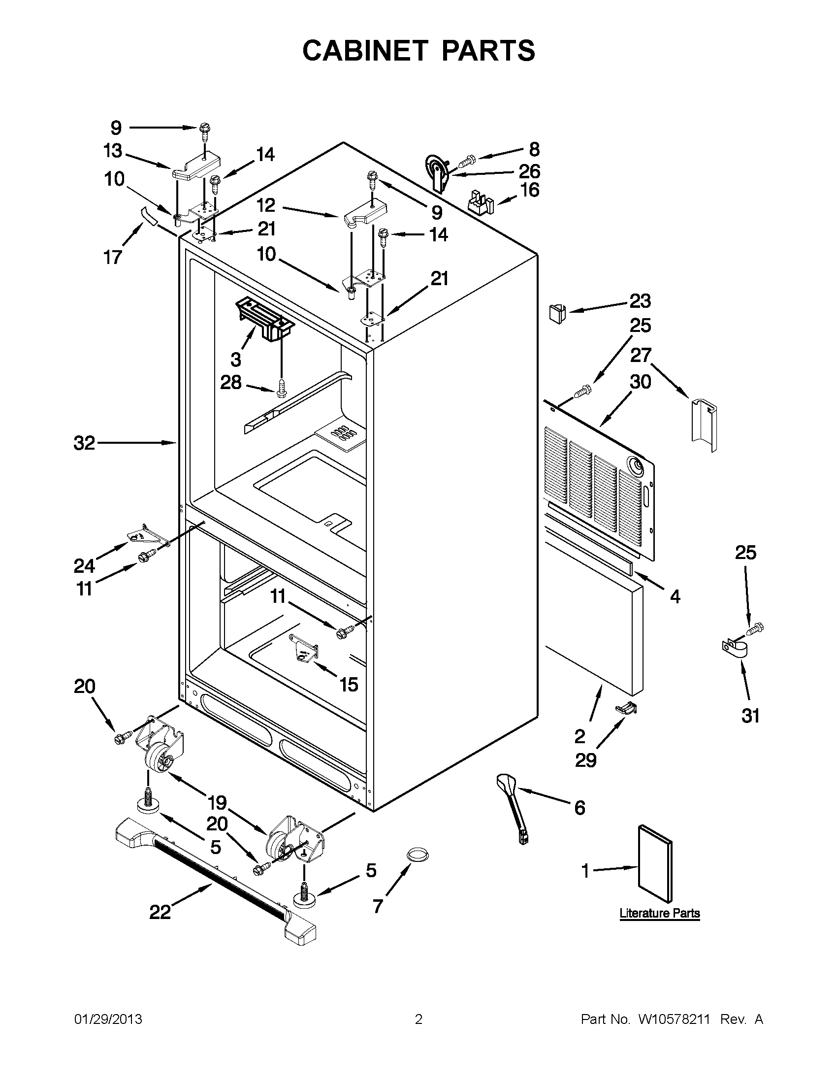 01 - CABINET PARTS