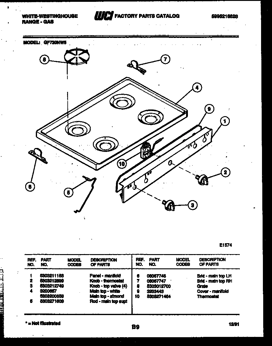 03 - COOKTOP PARTS