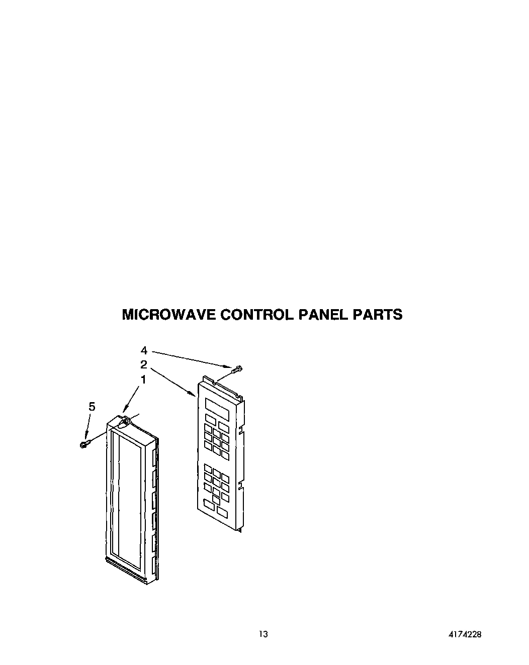 10 - MICROWAVE CONTROL PANEL