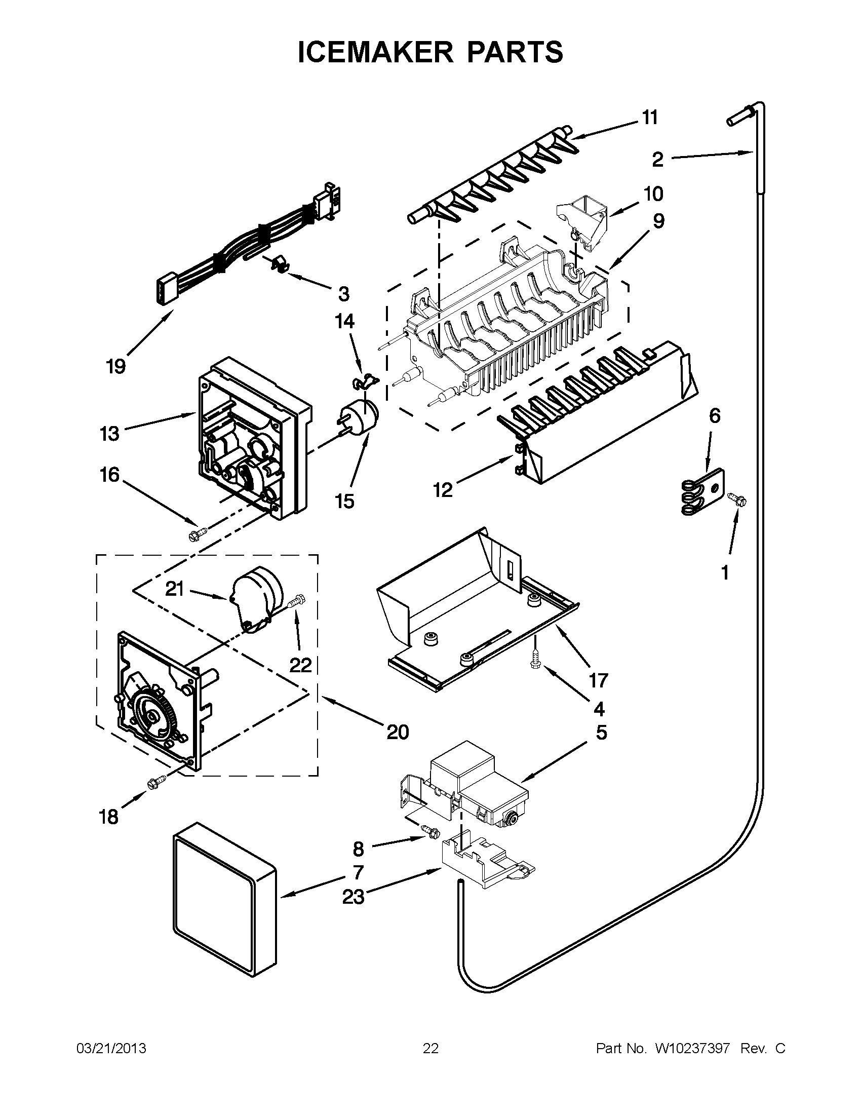 11 - ICEMAKER PARTS