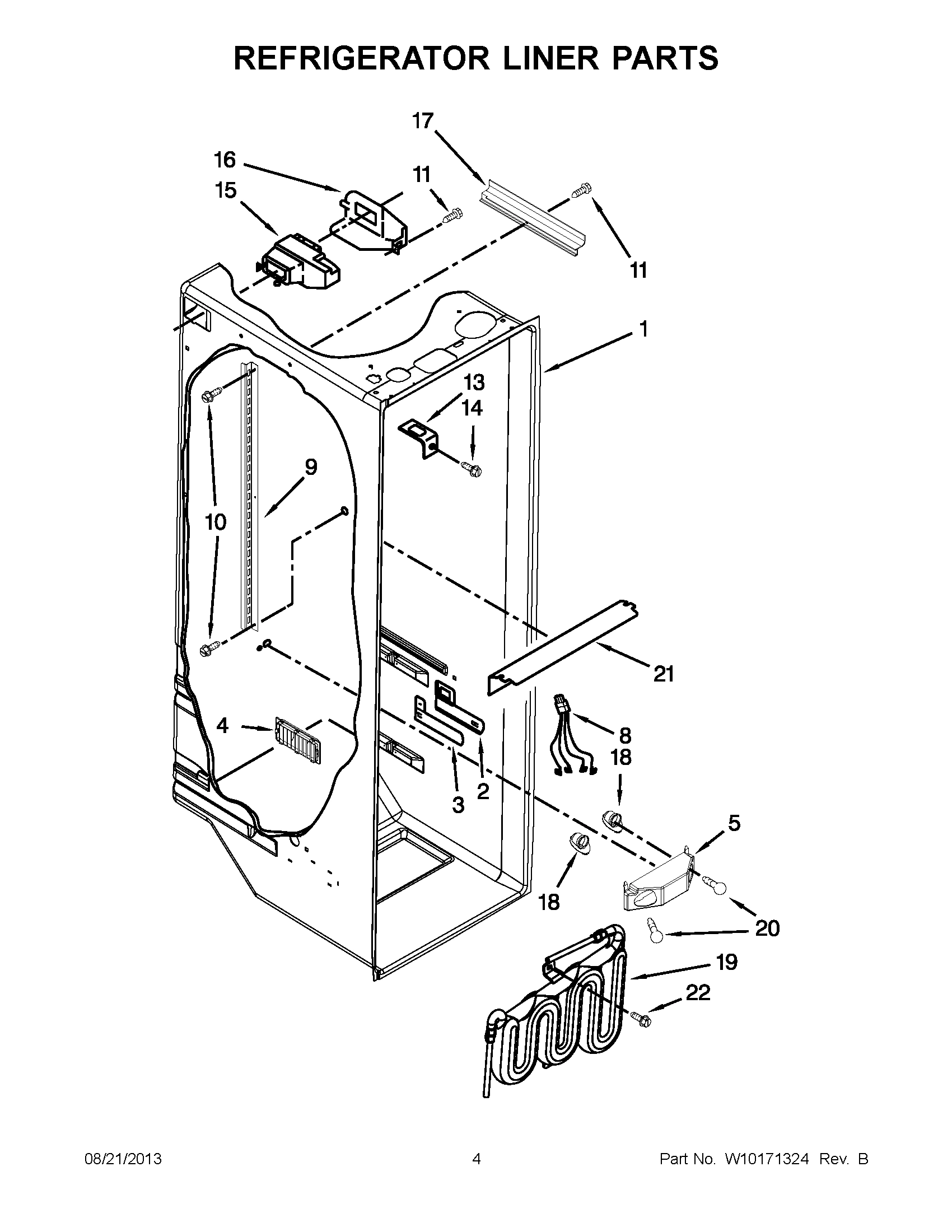 03 - REFRIGERATOR LINER PARTS