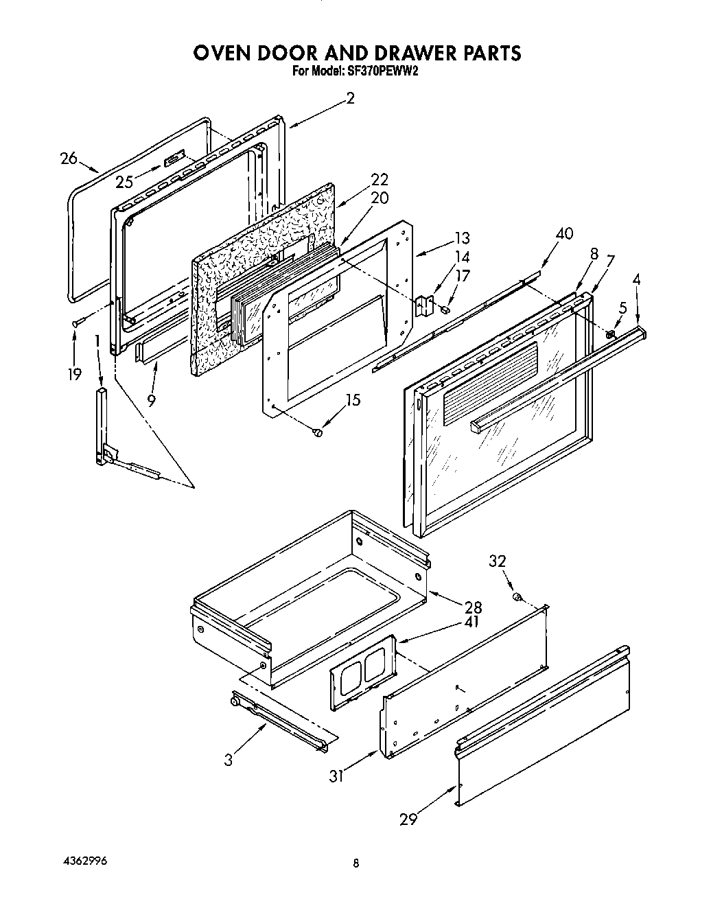 06 - OVEN DOOR AND DRAWER