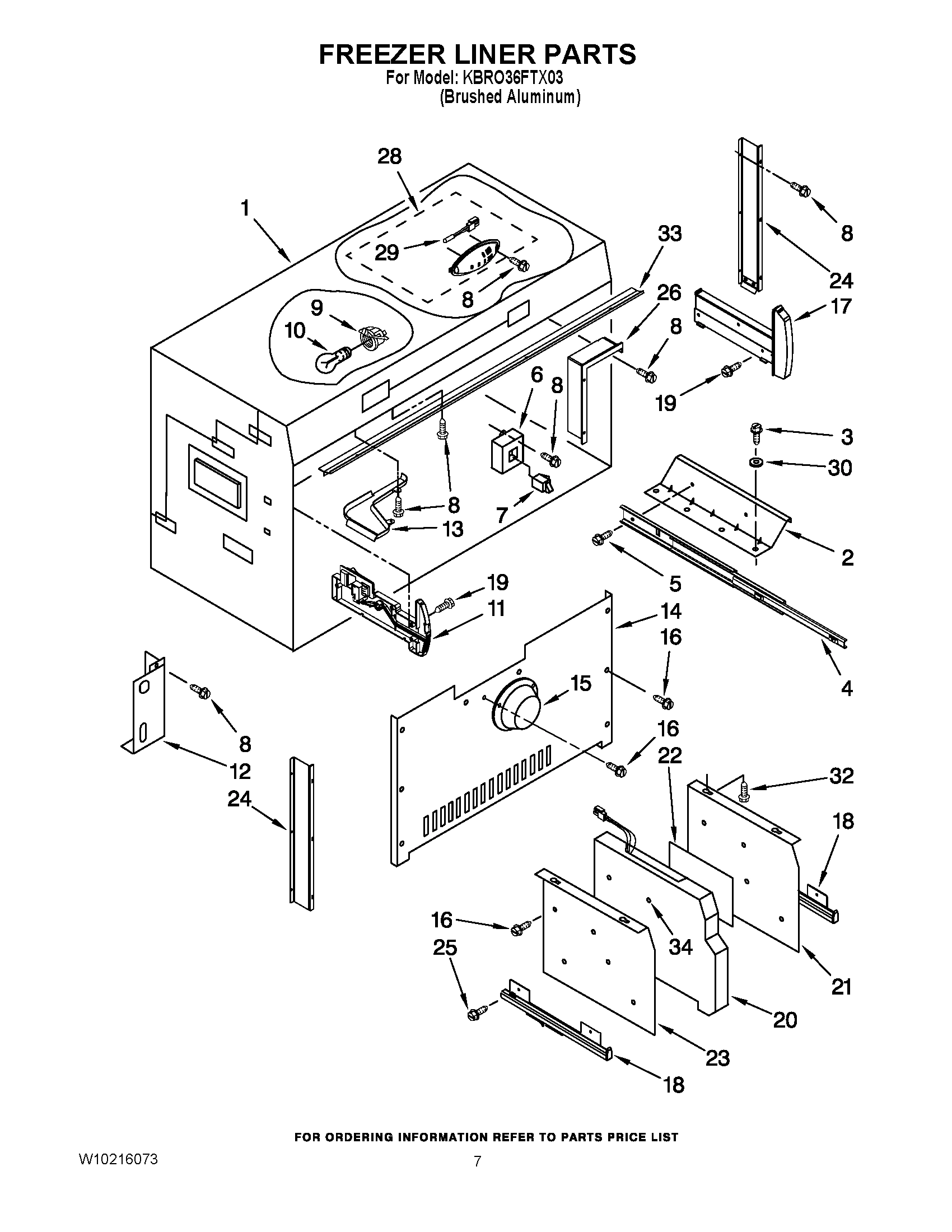 05 - FREEZER LINER PARTS
