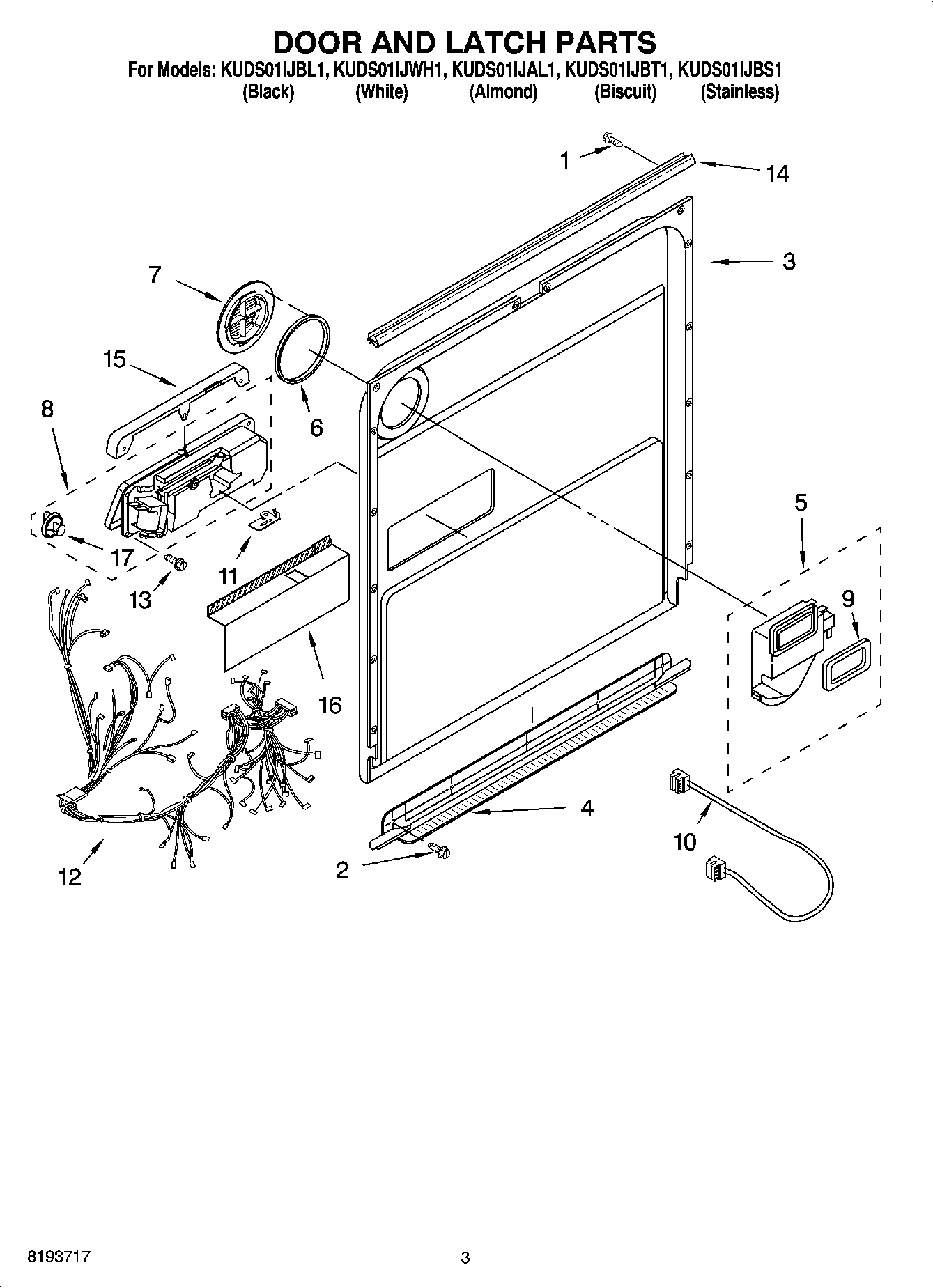 03 - DOOR AND LATCH PARTS