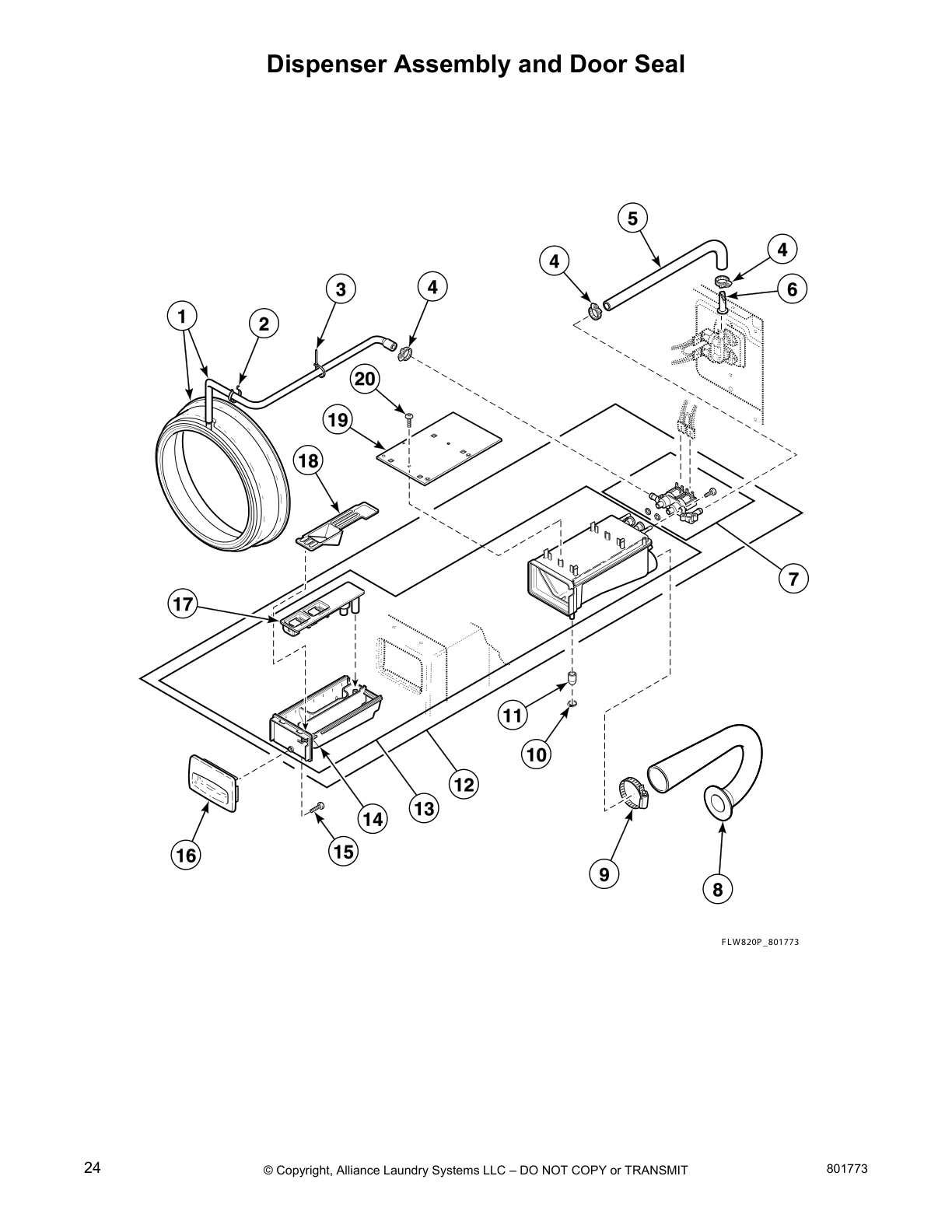 Dispenser Assembly and Door Seal