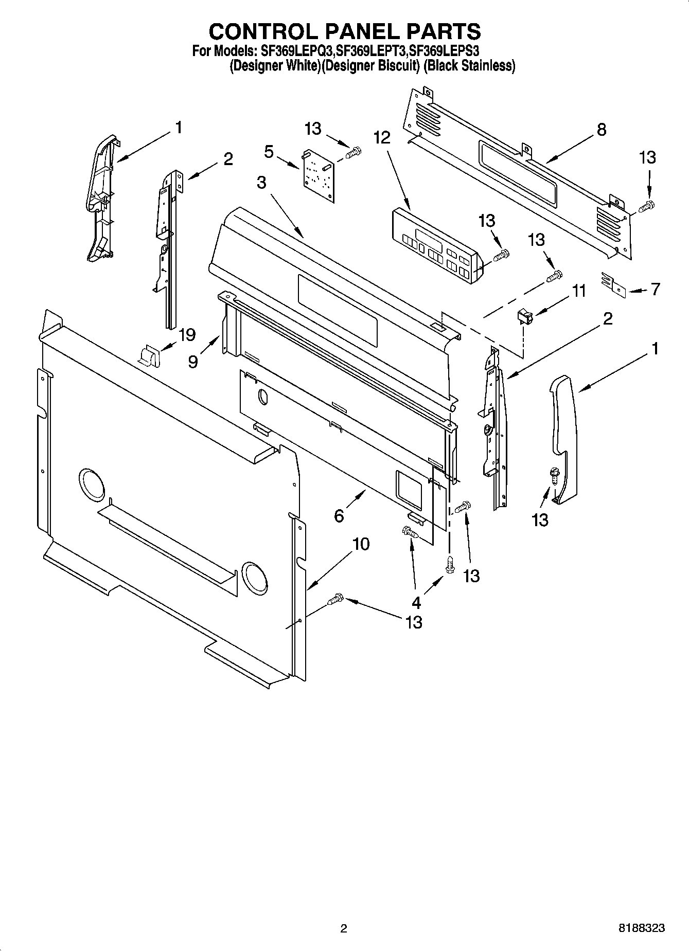 02 - CONTROL PANEL PARTS