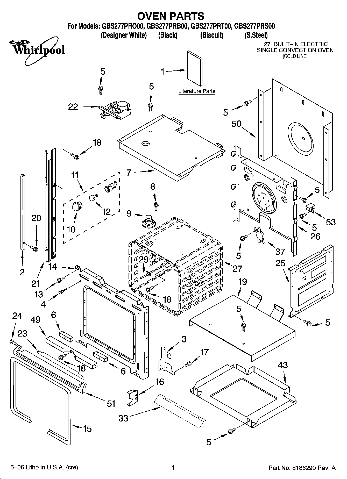 01 - OVEN PARTS