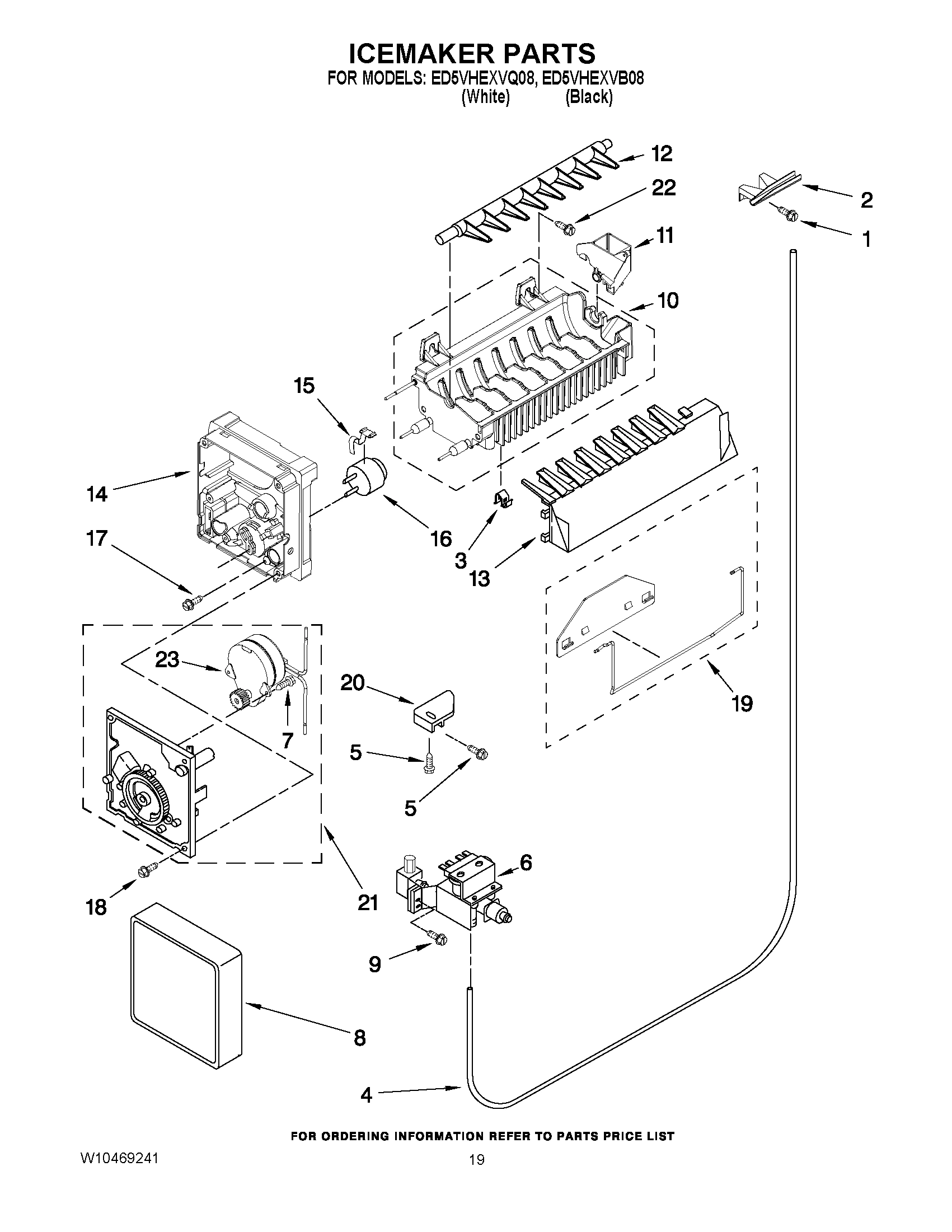 12 - ICEMAKER PARTS
