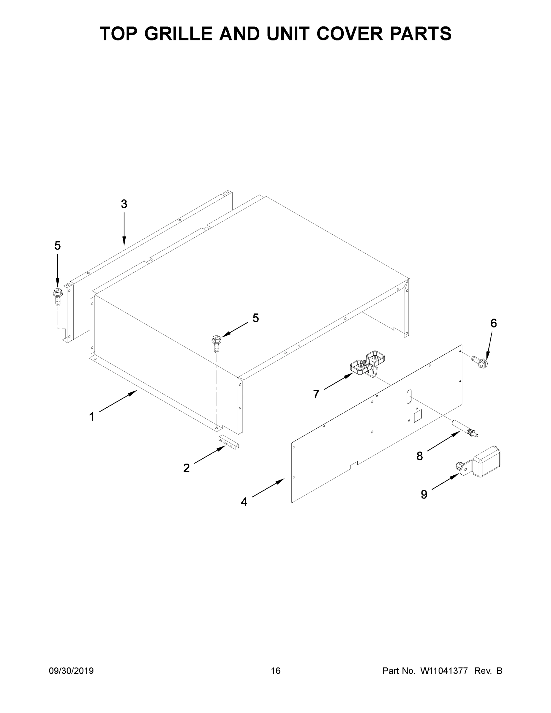 09 - TOP GRILLE AND UNIT COVER PARTS