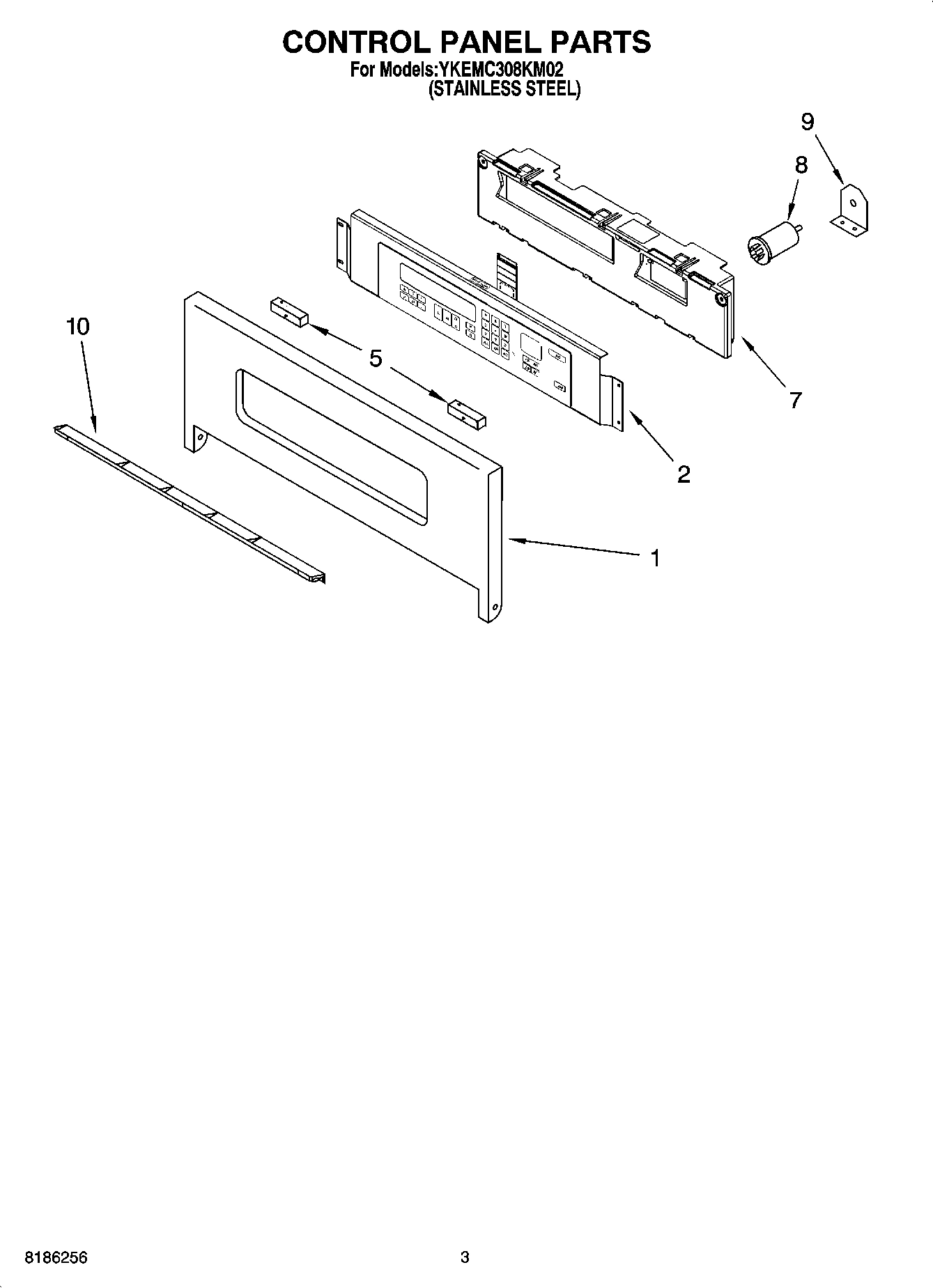 02 - CONTROL PANEL PARTS
