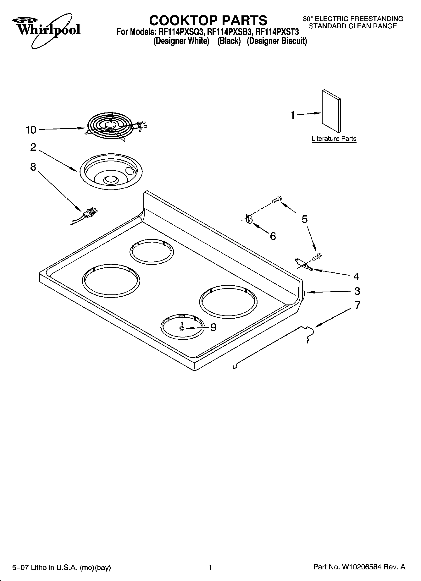 01 - COOKTOP PARTS