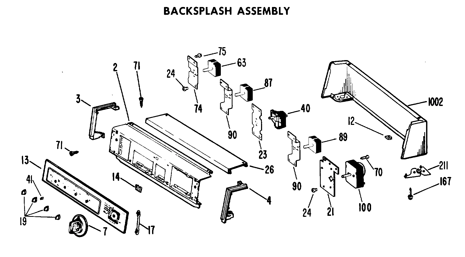 BACKSPLASH ASSEMBLY