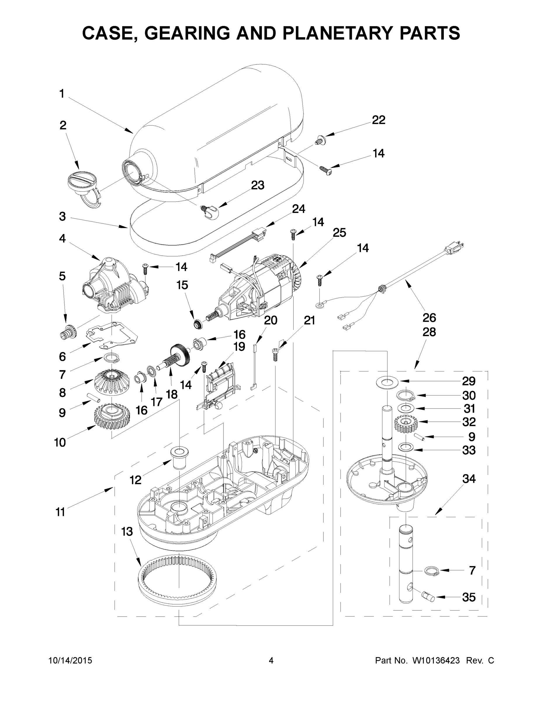 03 - CASE, GEARING AND PLANETARY PARTS