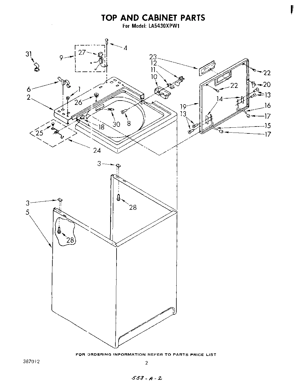 02 - TOP AND CABINET , LITERATURE AND OPTIONAL