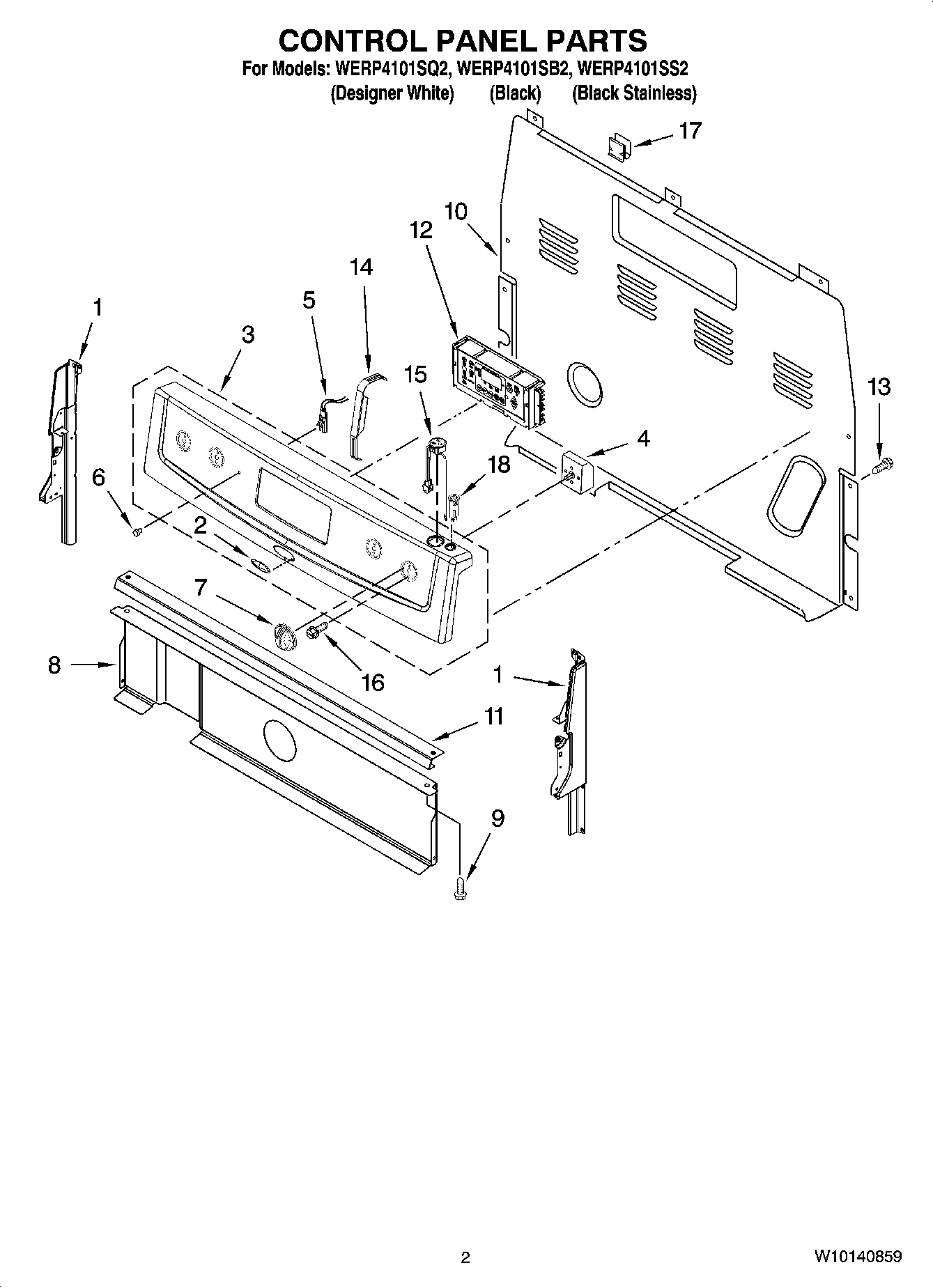 02 - CONTROL PANEL PARTS