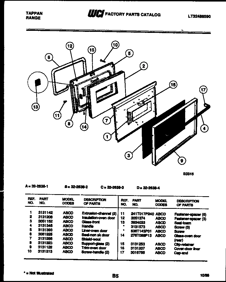 07 - OVEN DOOR PARTS
