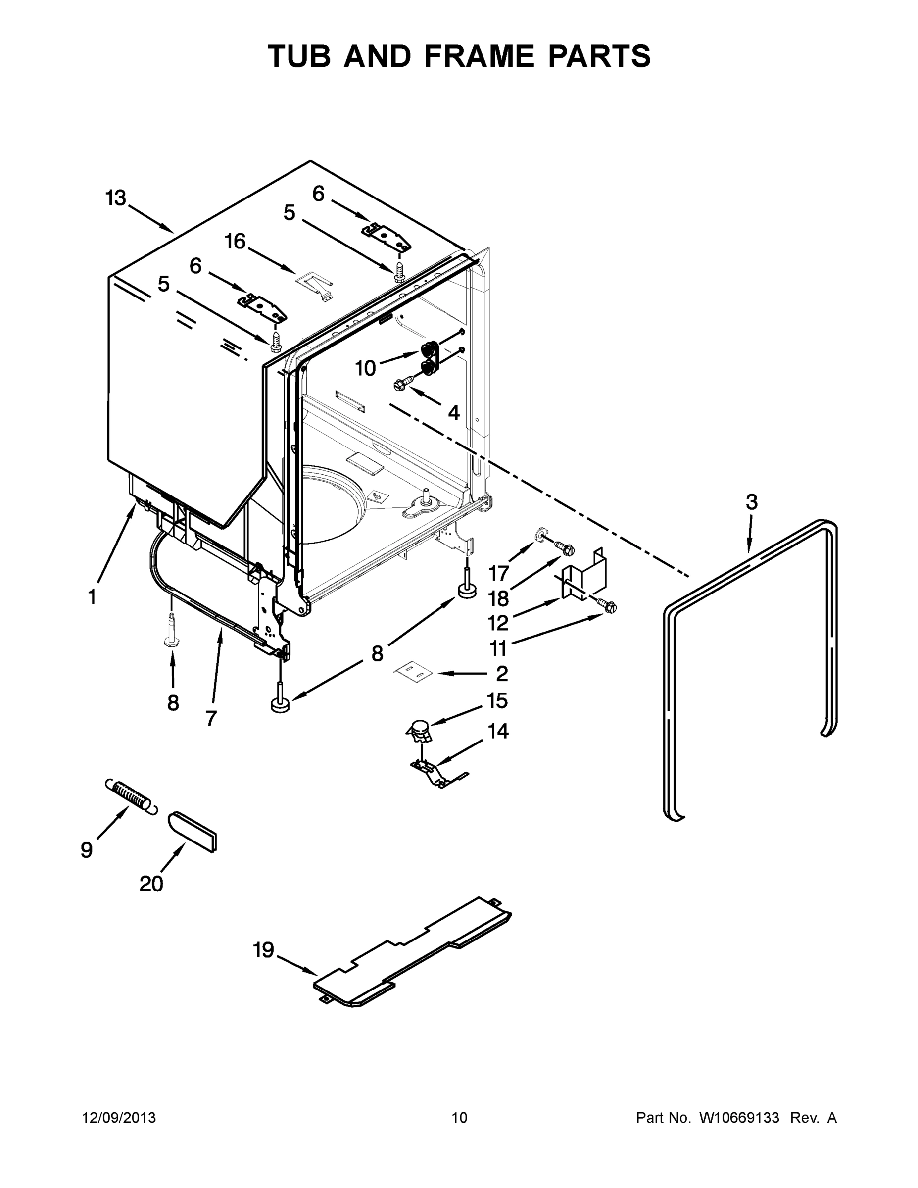 06 - TUB AND FRAME PARTS
