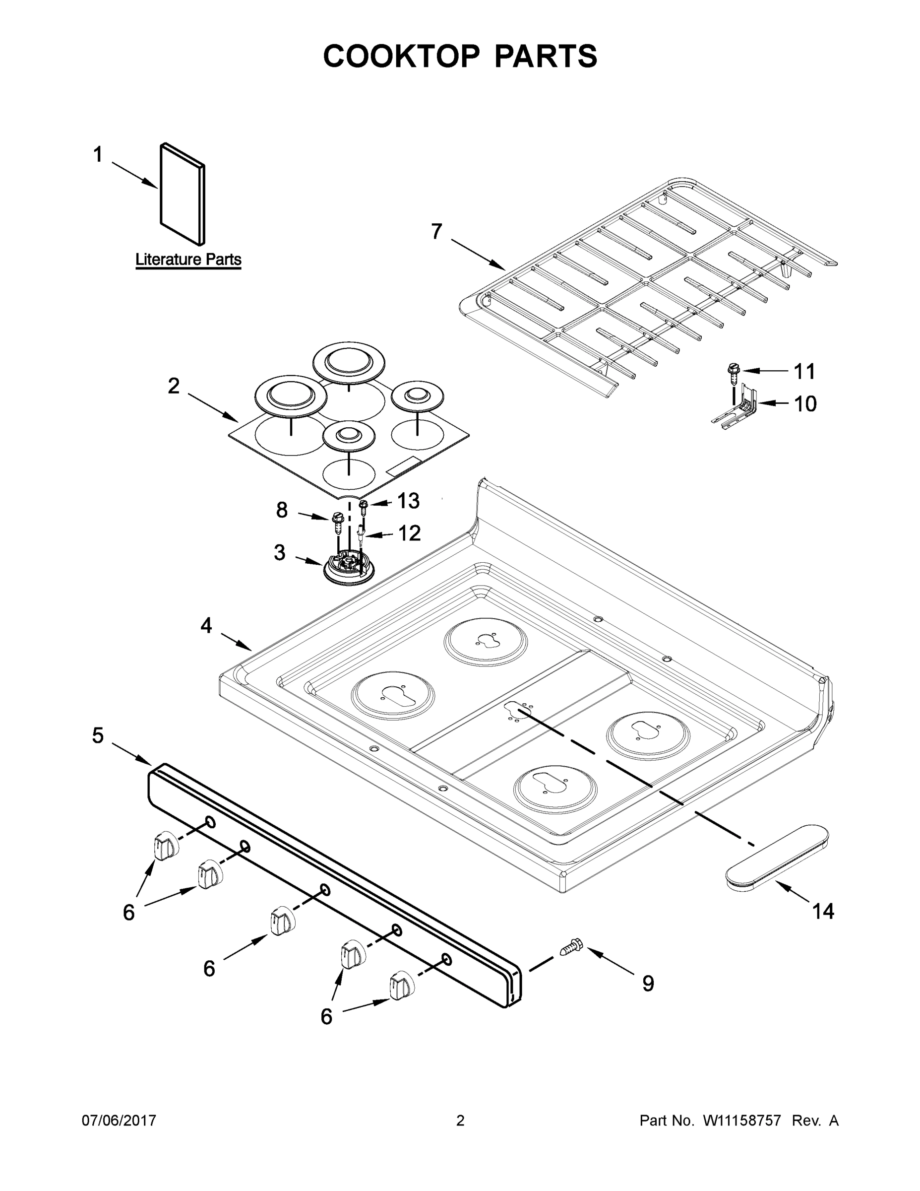 02 - COOKTOP PARTS