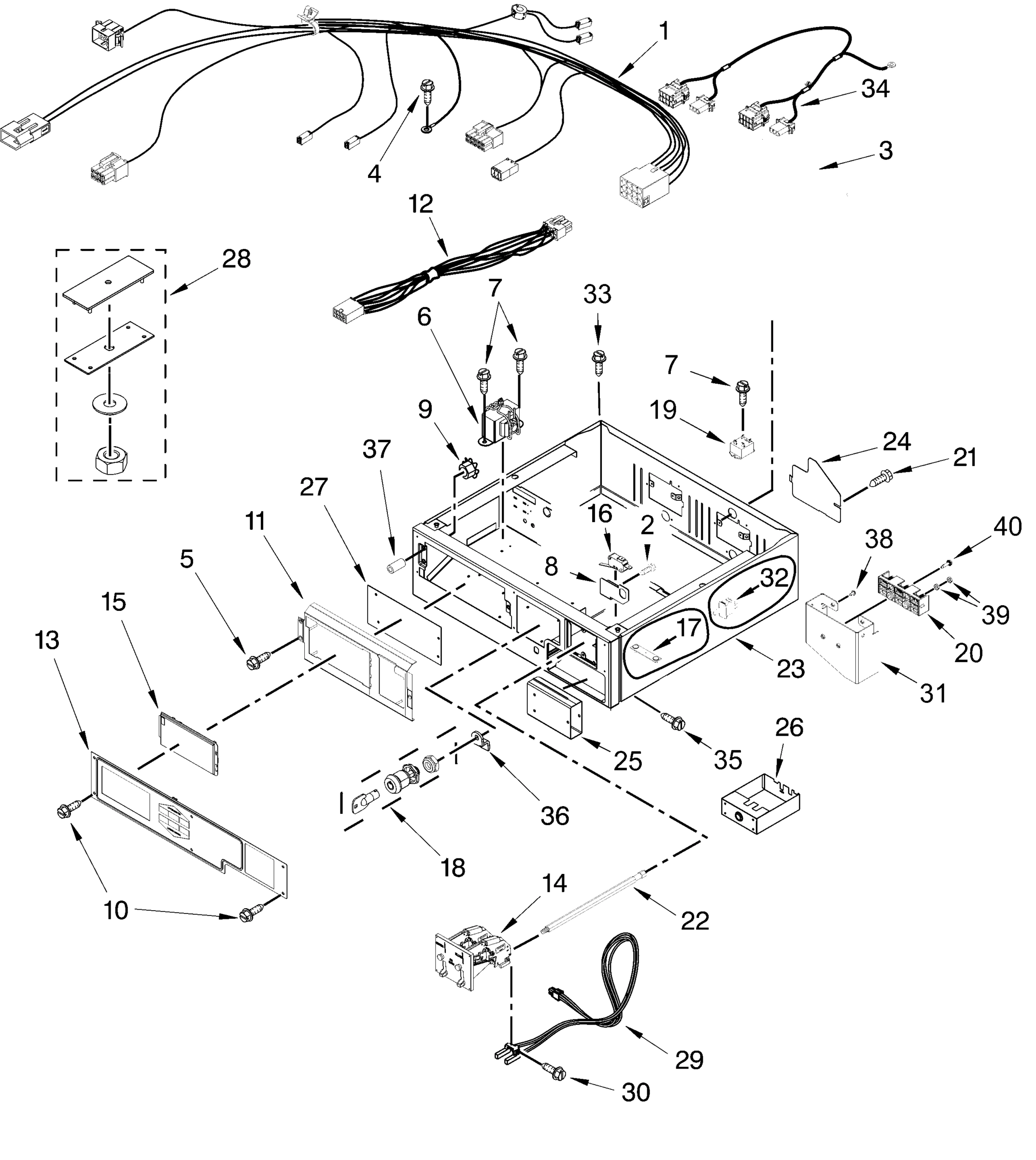 CONTROL PANEL AND SEPARATOR PARTS