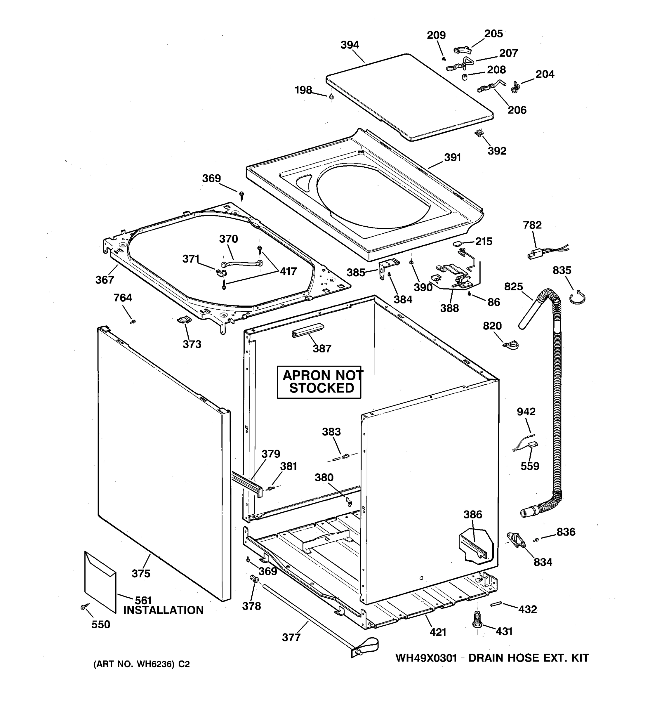 CABINET, COVER & FRONT PANEL