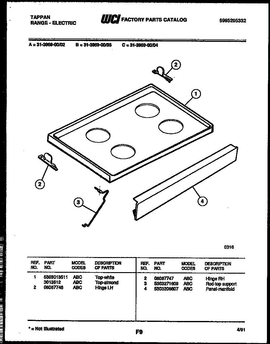04 - COOKTOP PARTS