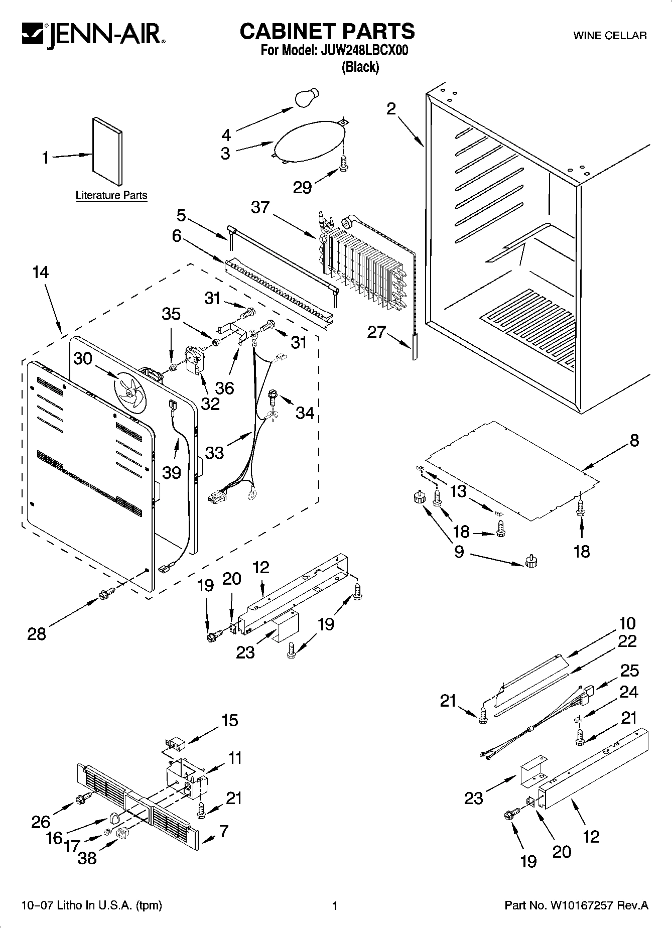 01 - CABINET PARTS