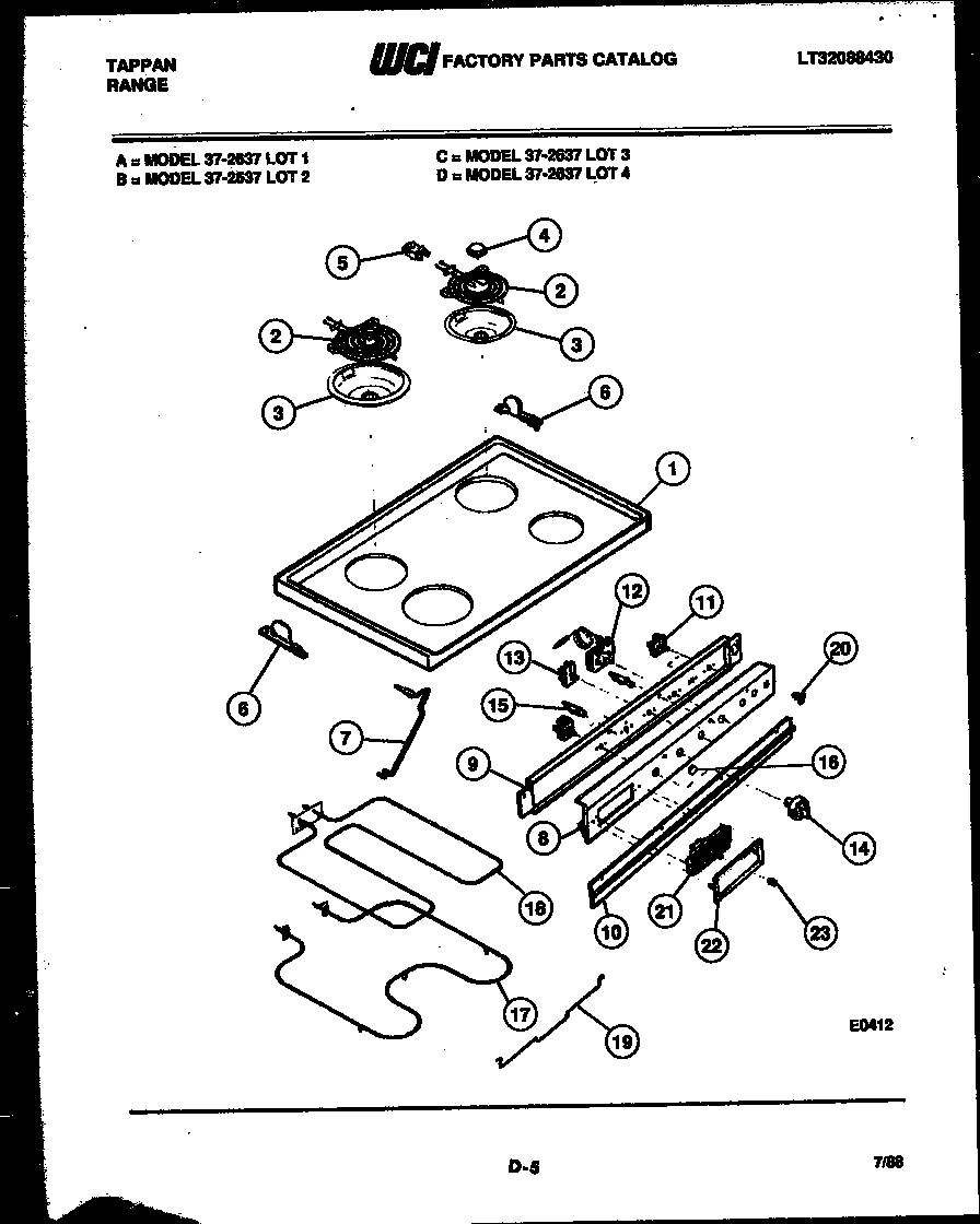 02 - COOKTOP, BROILER AND BACKGUARD